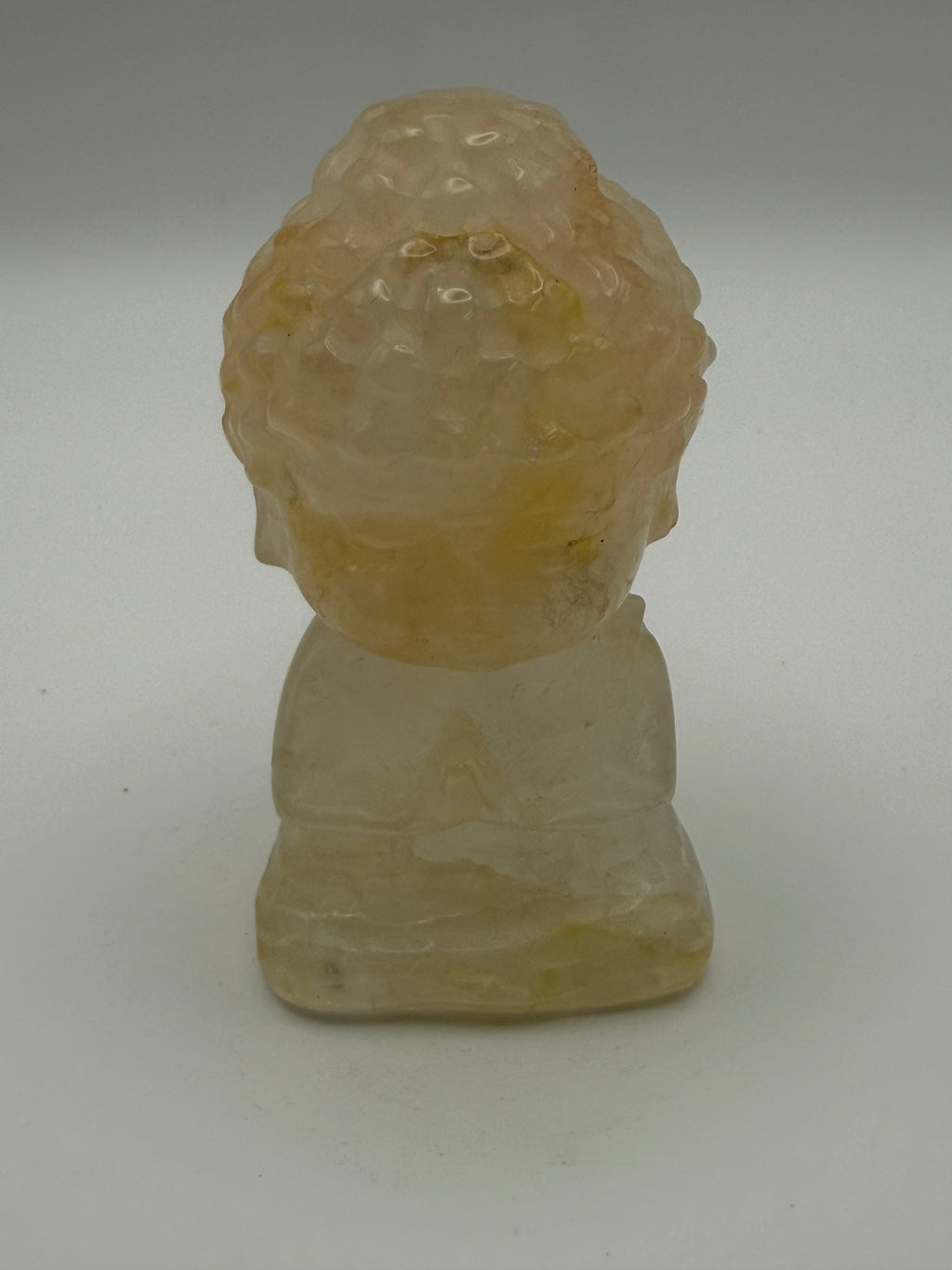 Golden Healer Baby Buddha in Lotus Carving
