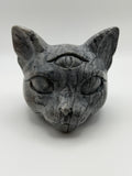 XL Picasso Stone Sphynx Head Carving