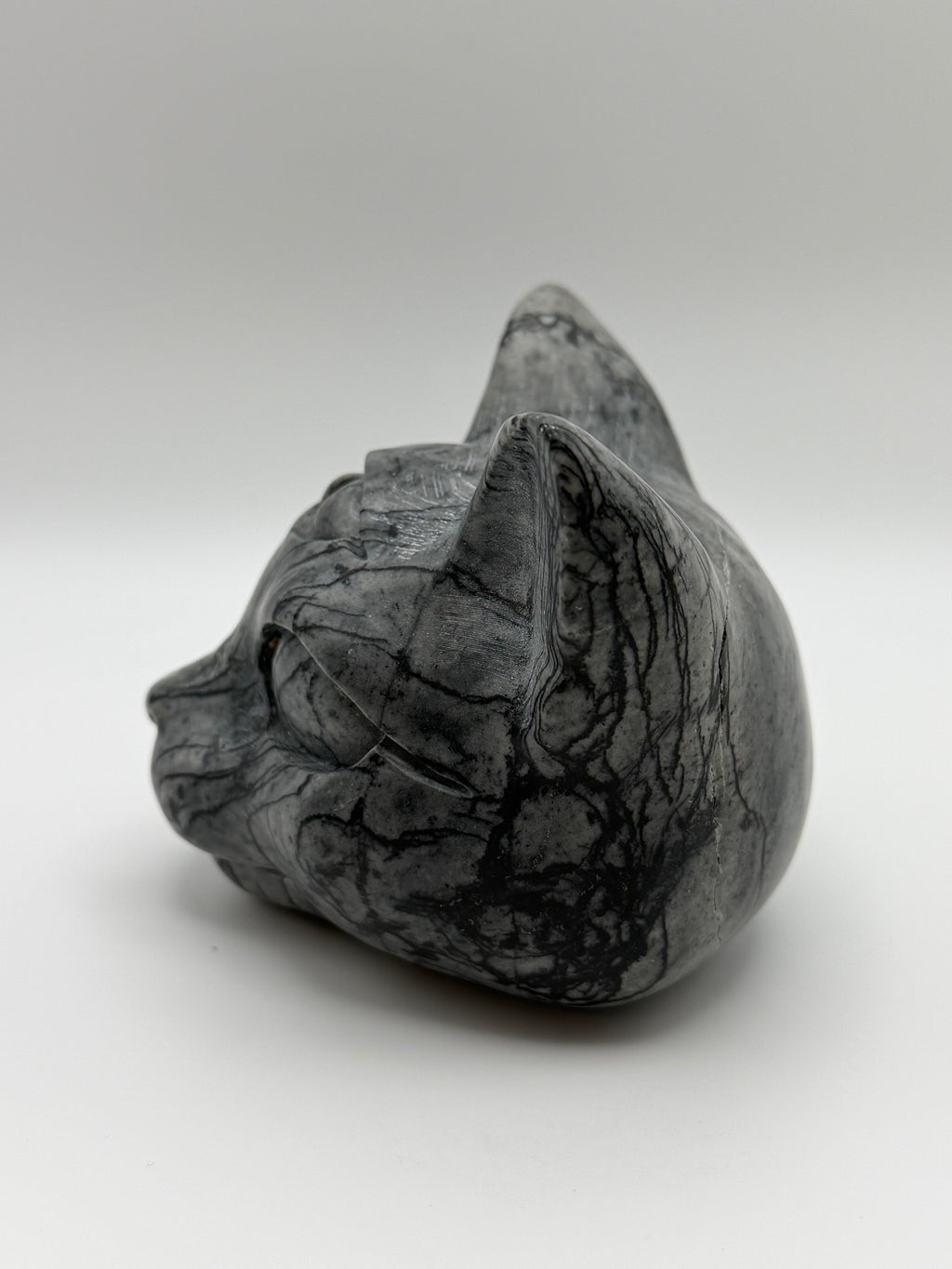 XL Picasso Stone Sphynx Head Carving