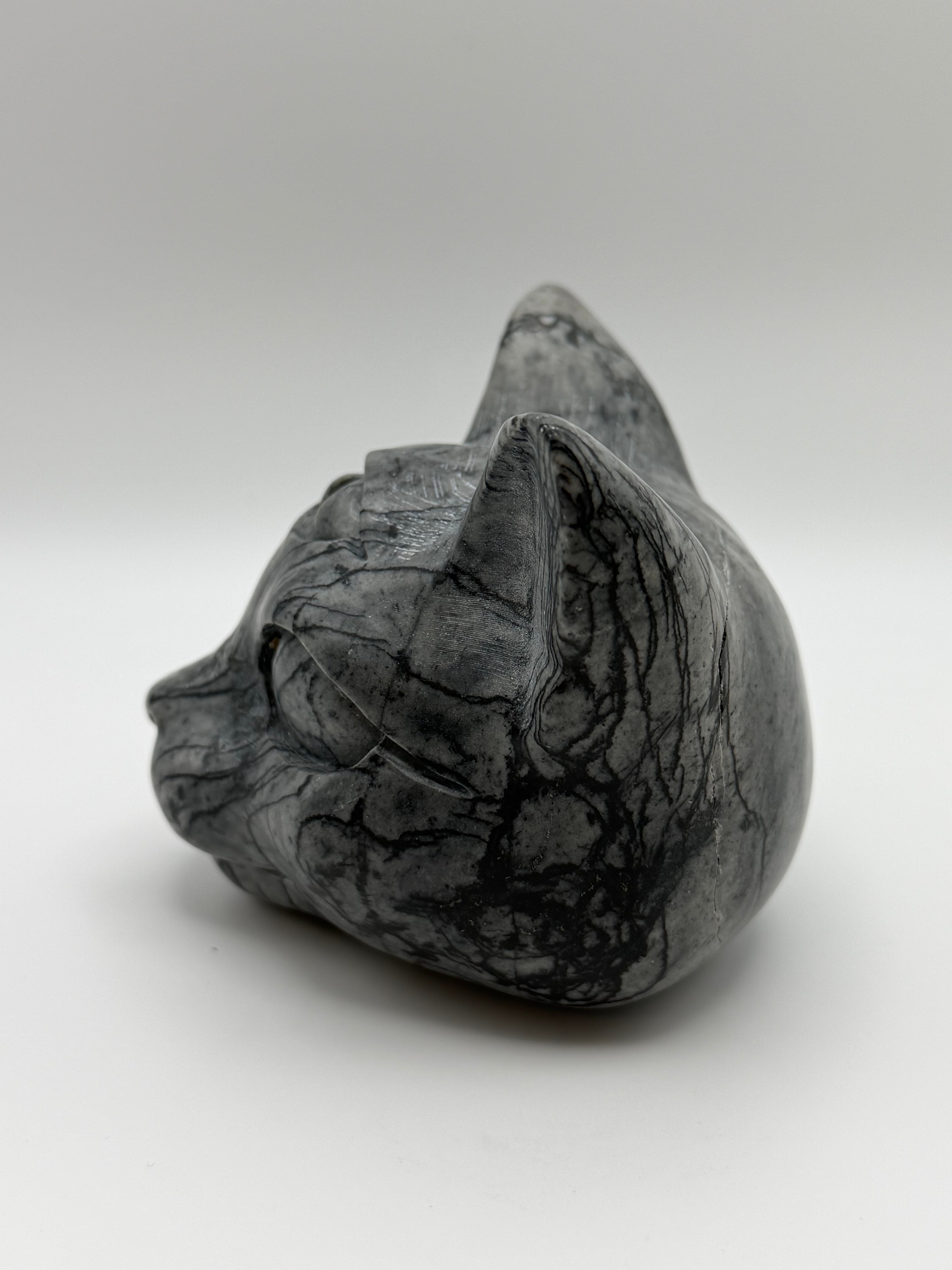 XL Picasso Stone Sphynx Head Carving