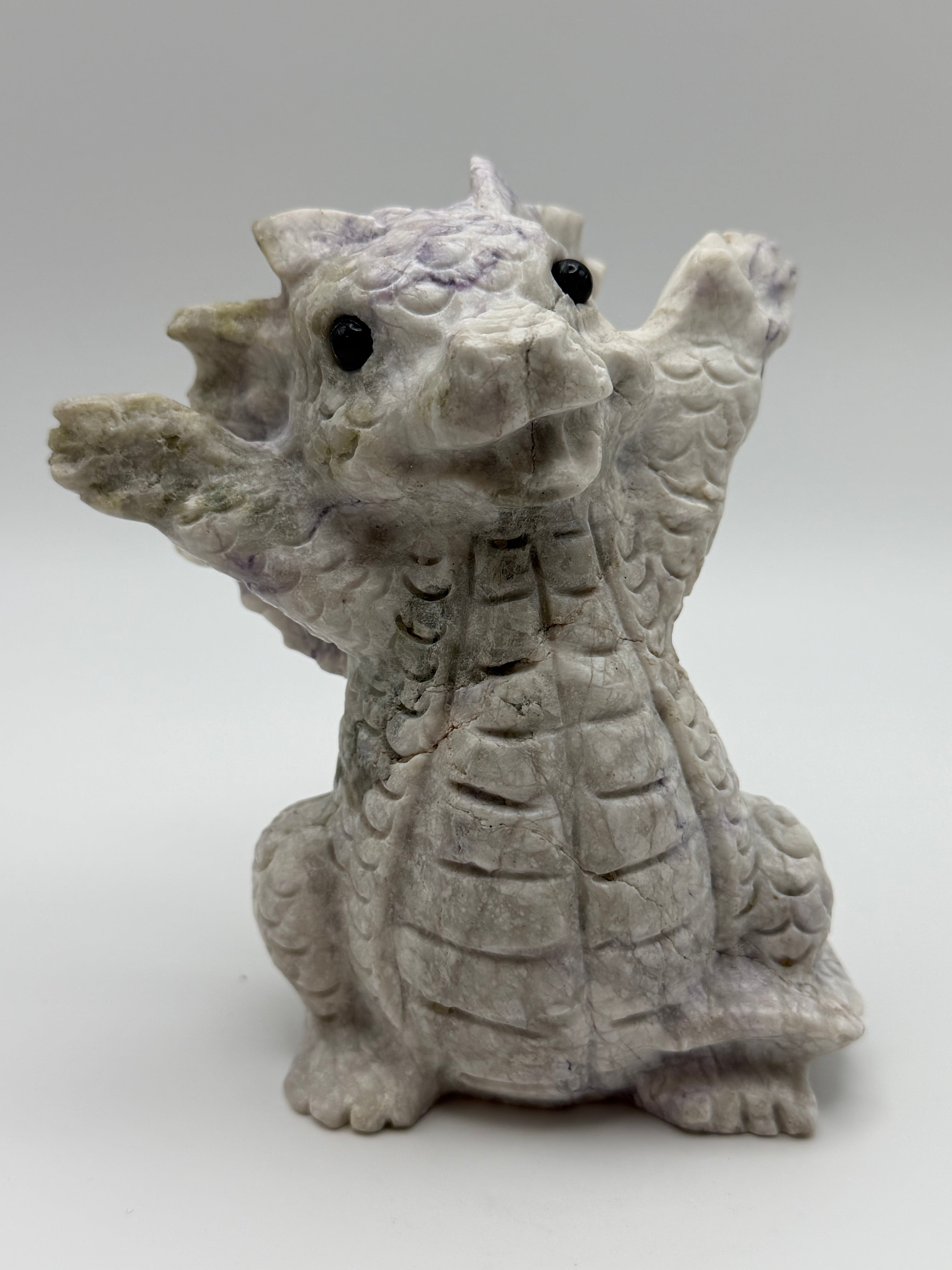 Lepidolite Baby Dragon Carving