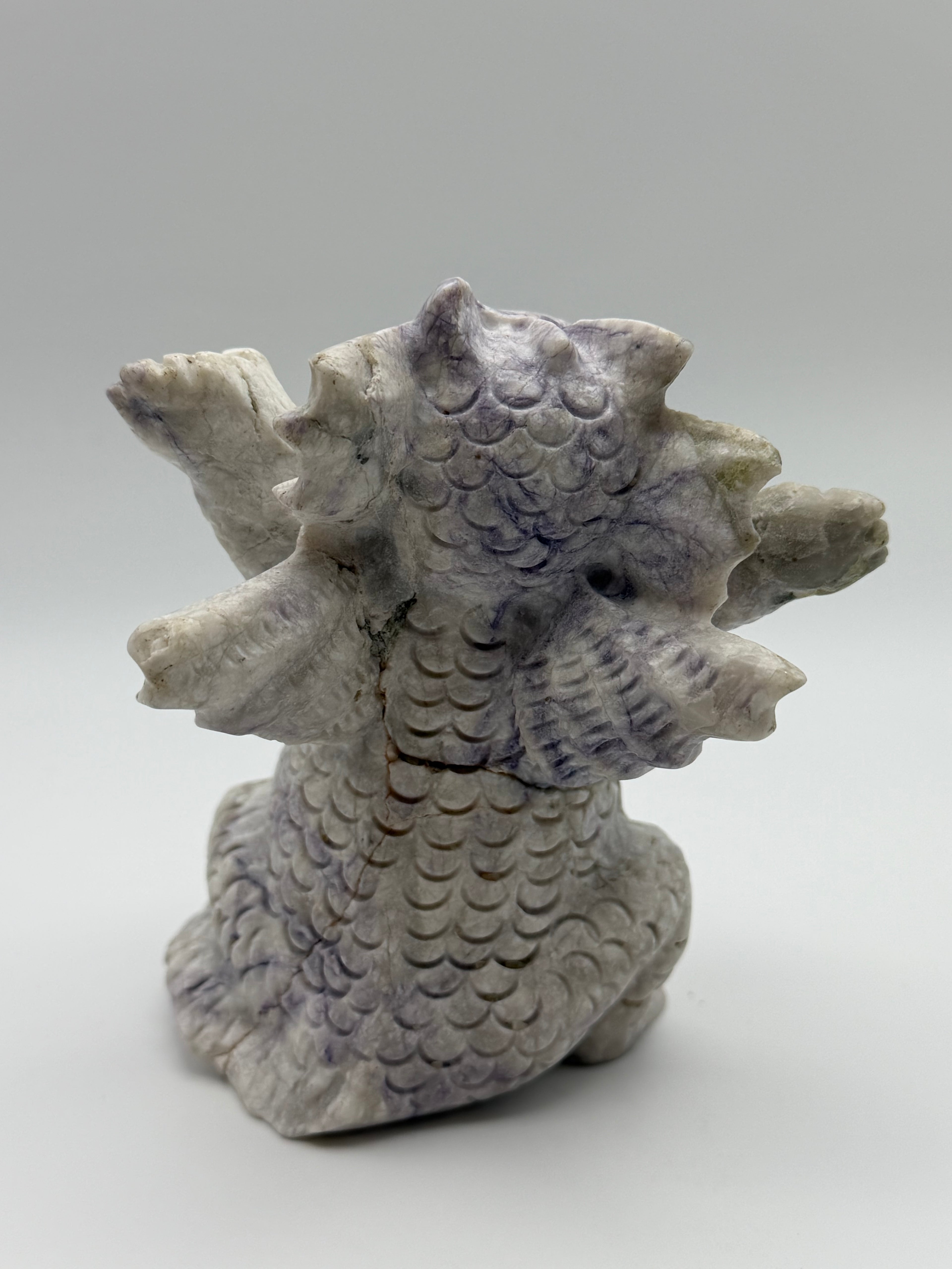 Lepidolite Baby Dragon Carving