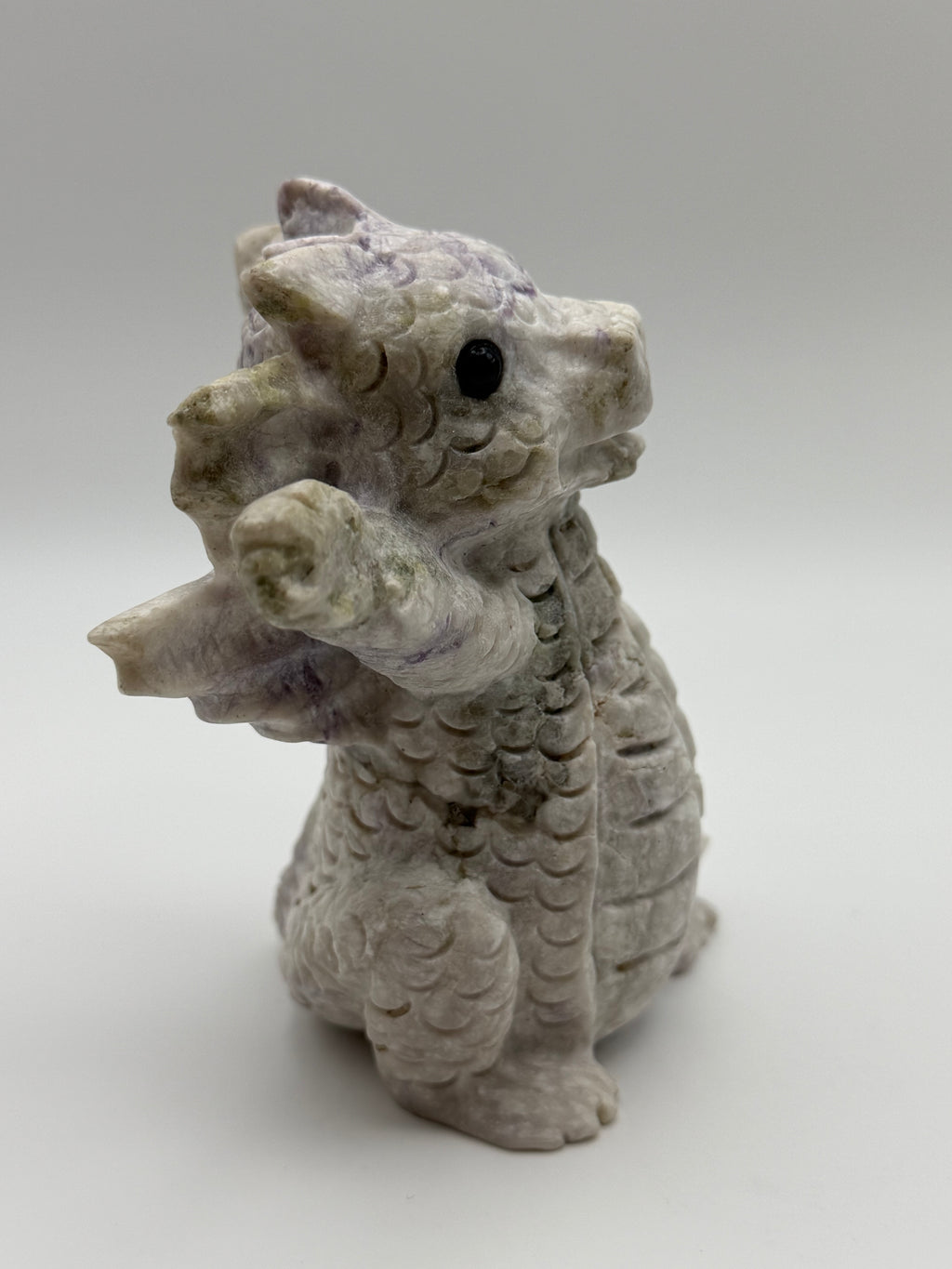 Lepidolite Baby Dragon Carving