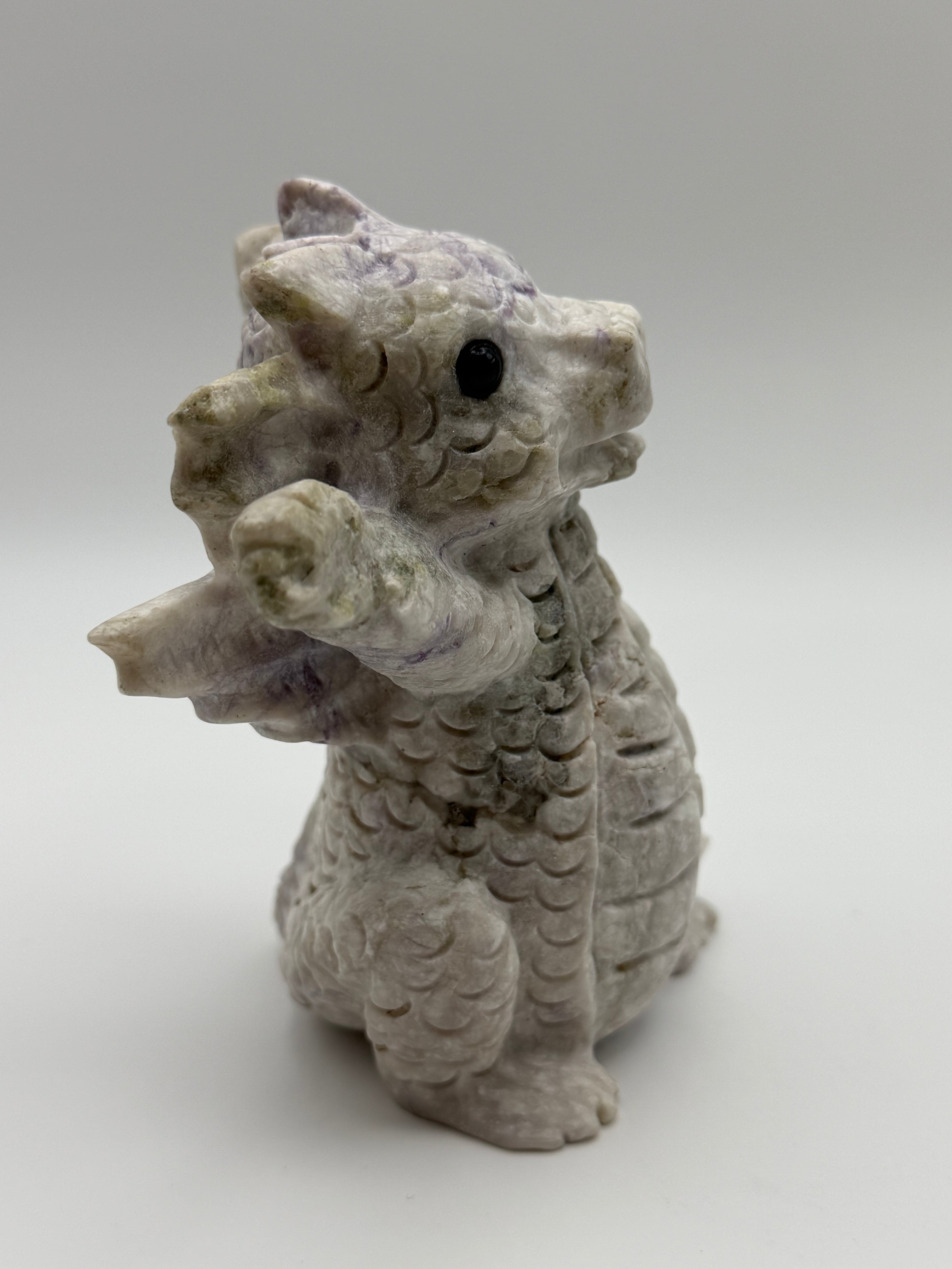 Lepidolite Baby Dragon Carving