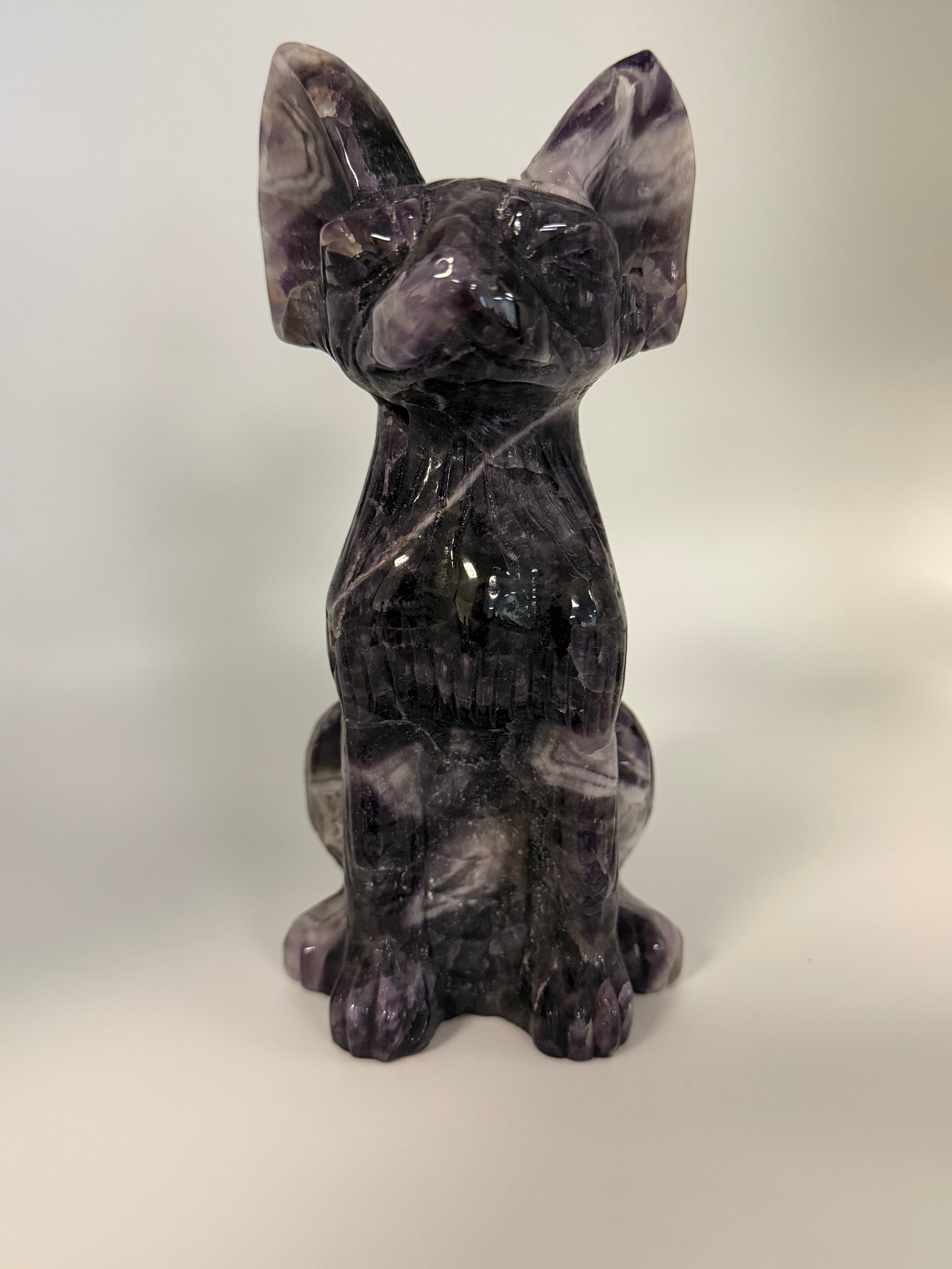 Dream Amethyst Sphynx Carving