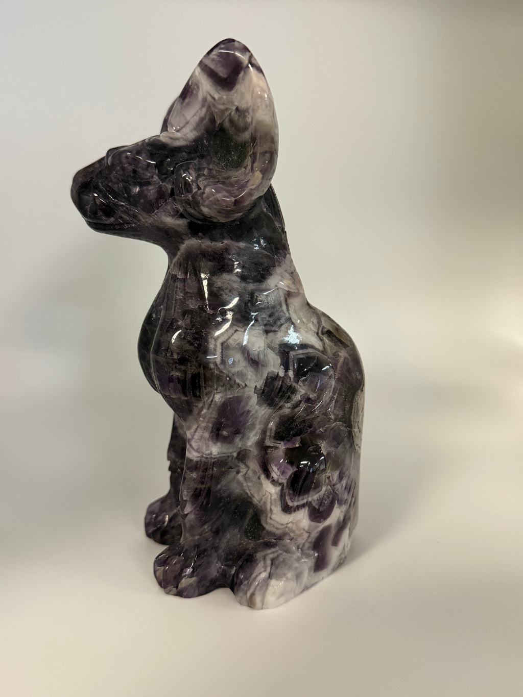 Dream Amethyst Sphynx Carving