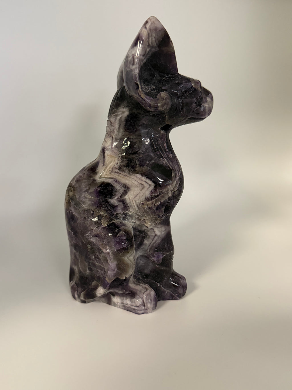 Dream Amethyst Sphynx Carving
