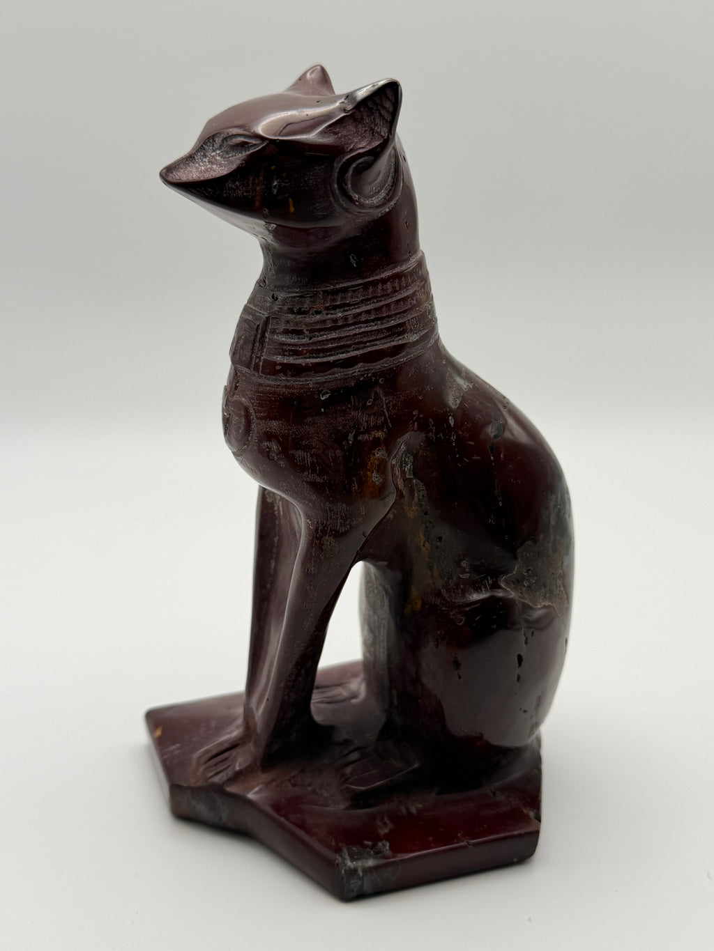 Moonkaite Eqyptian Cat Carving