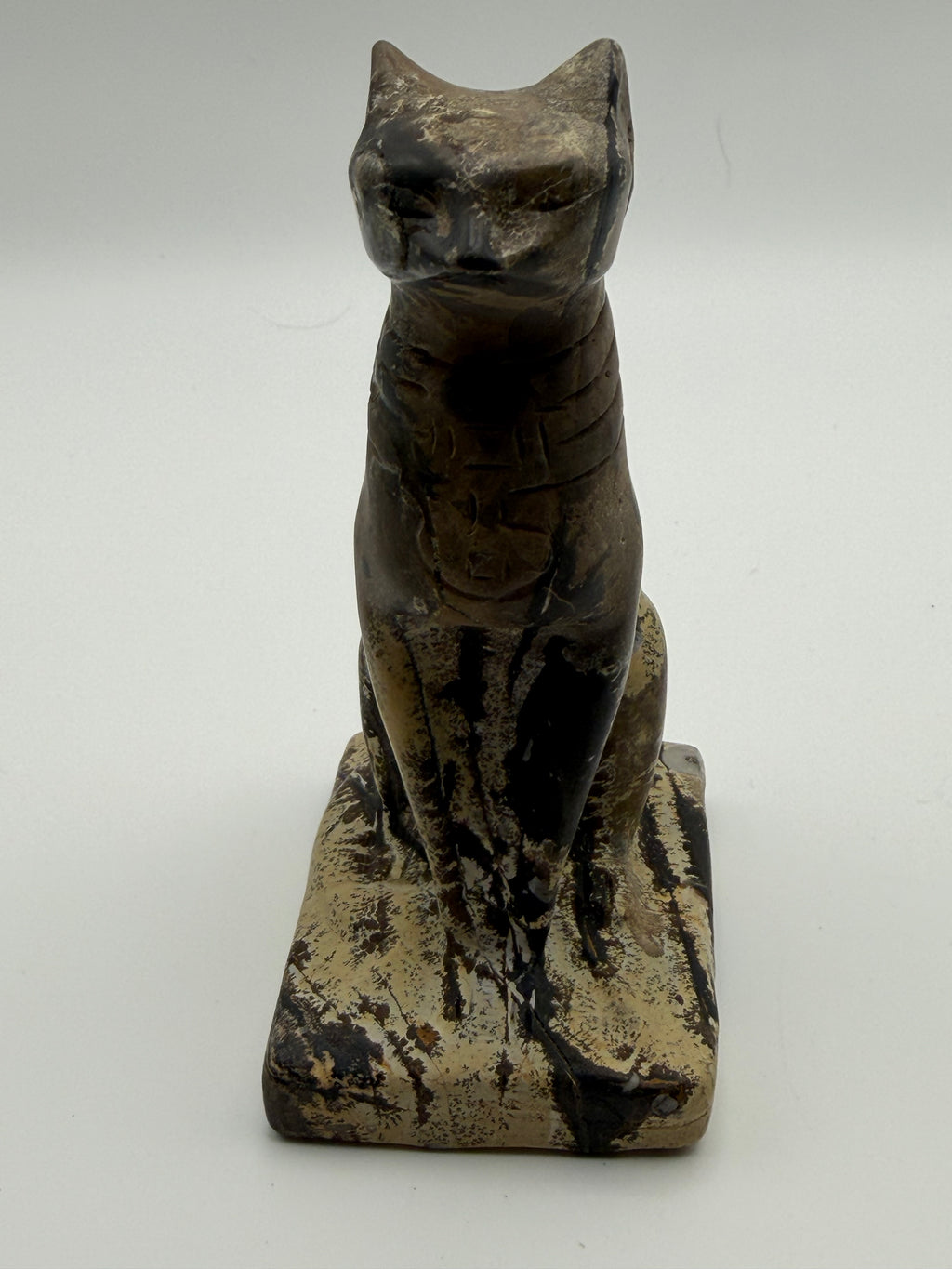Picture Jasper Egyptian Cat Carving