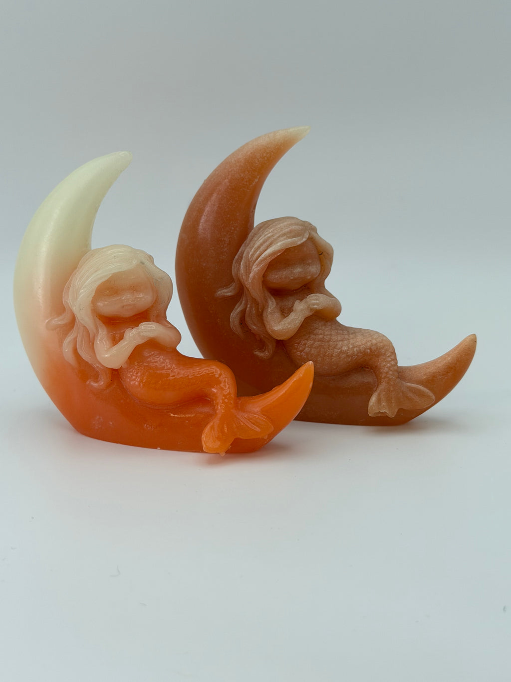 Mermaid on Moon Carving