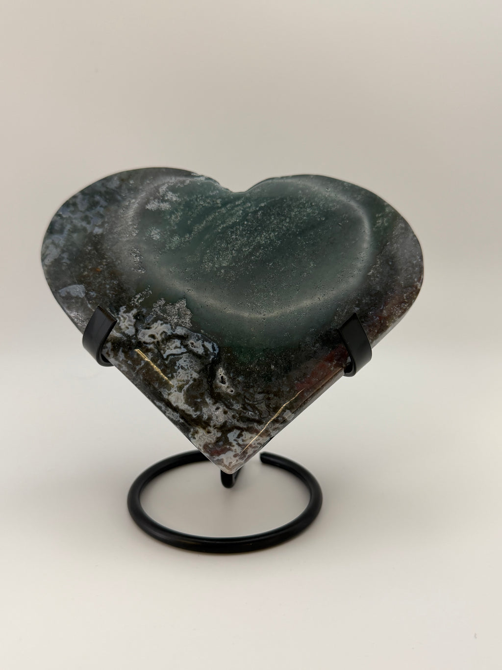 Ocean Jasper Heart Carving