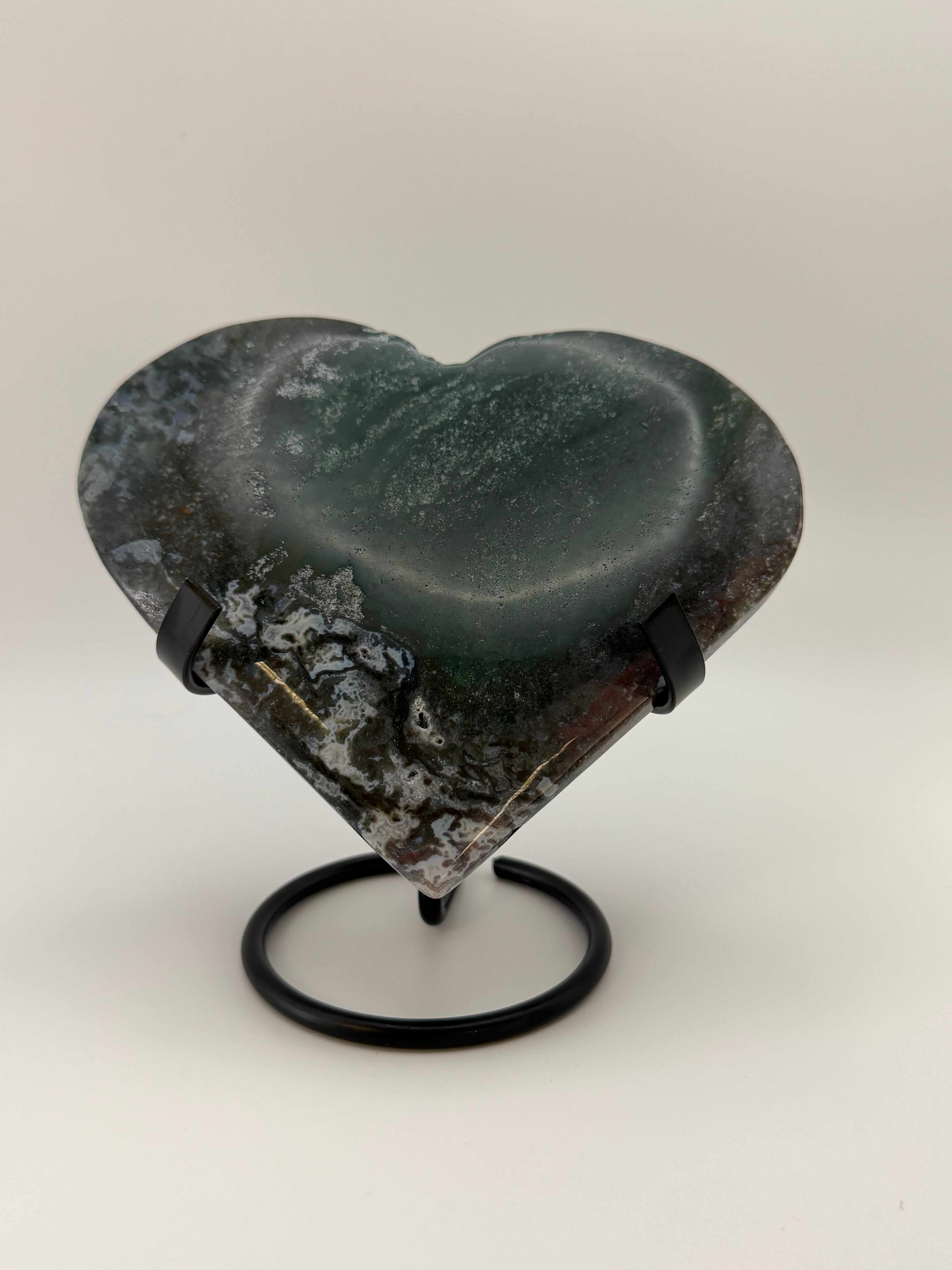 Ocean Jasper Heart Carving
