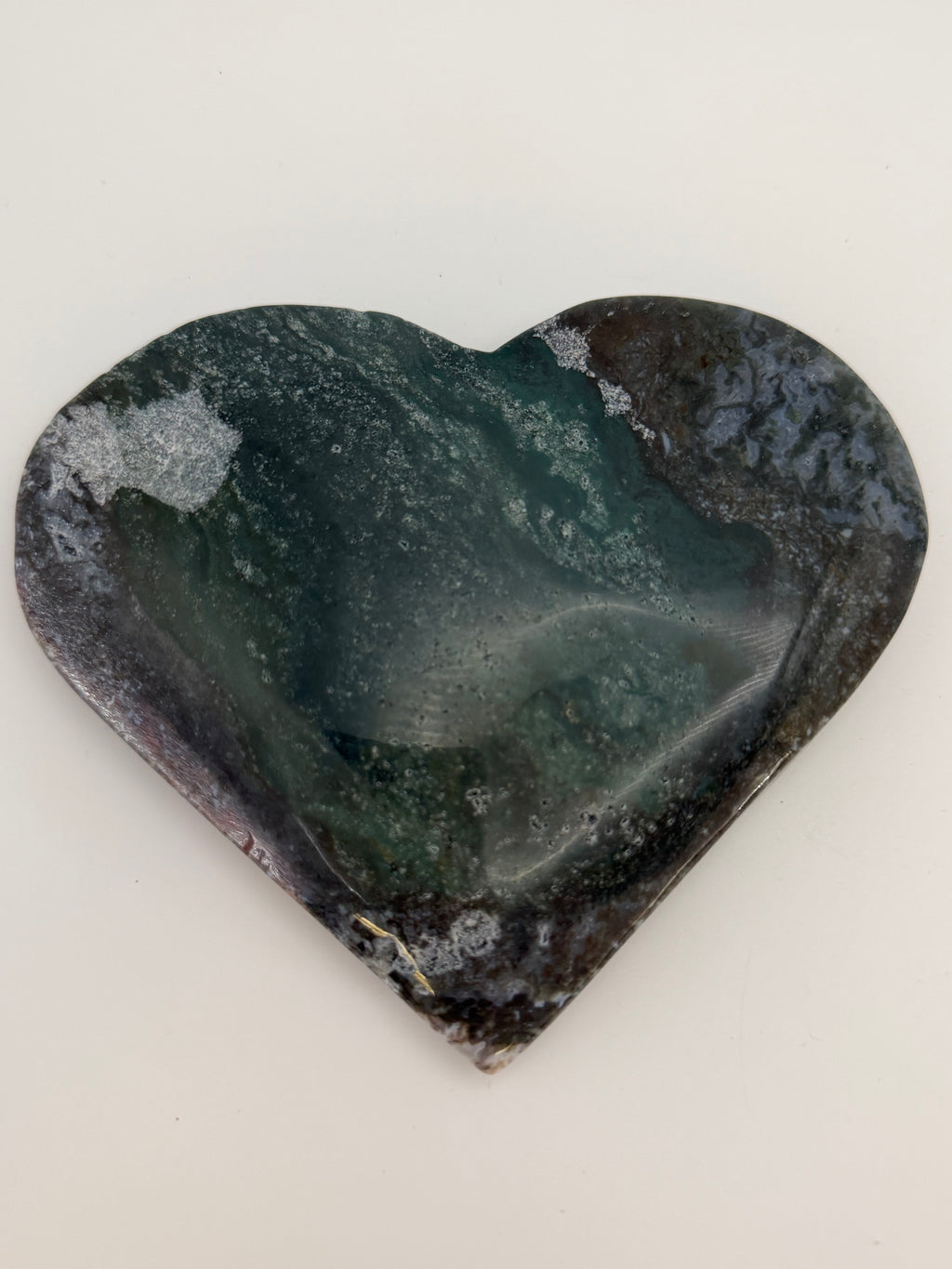 Ocean Jasper Heart Carving