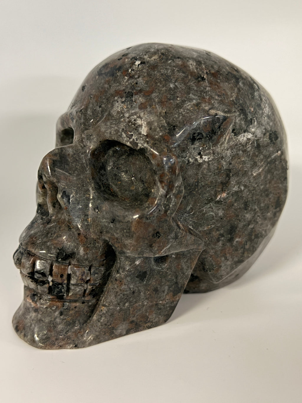Lg Yooperlite Skull Carving