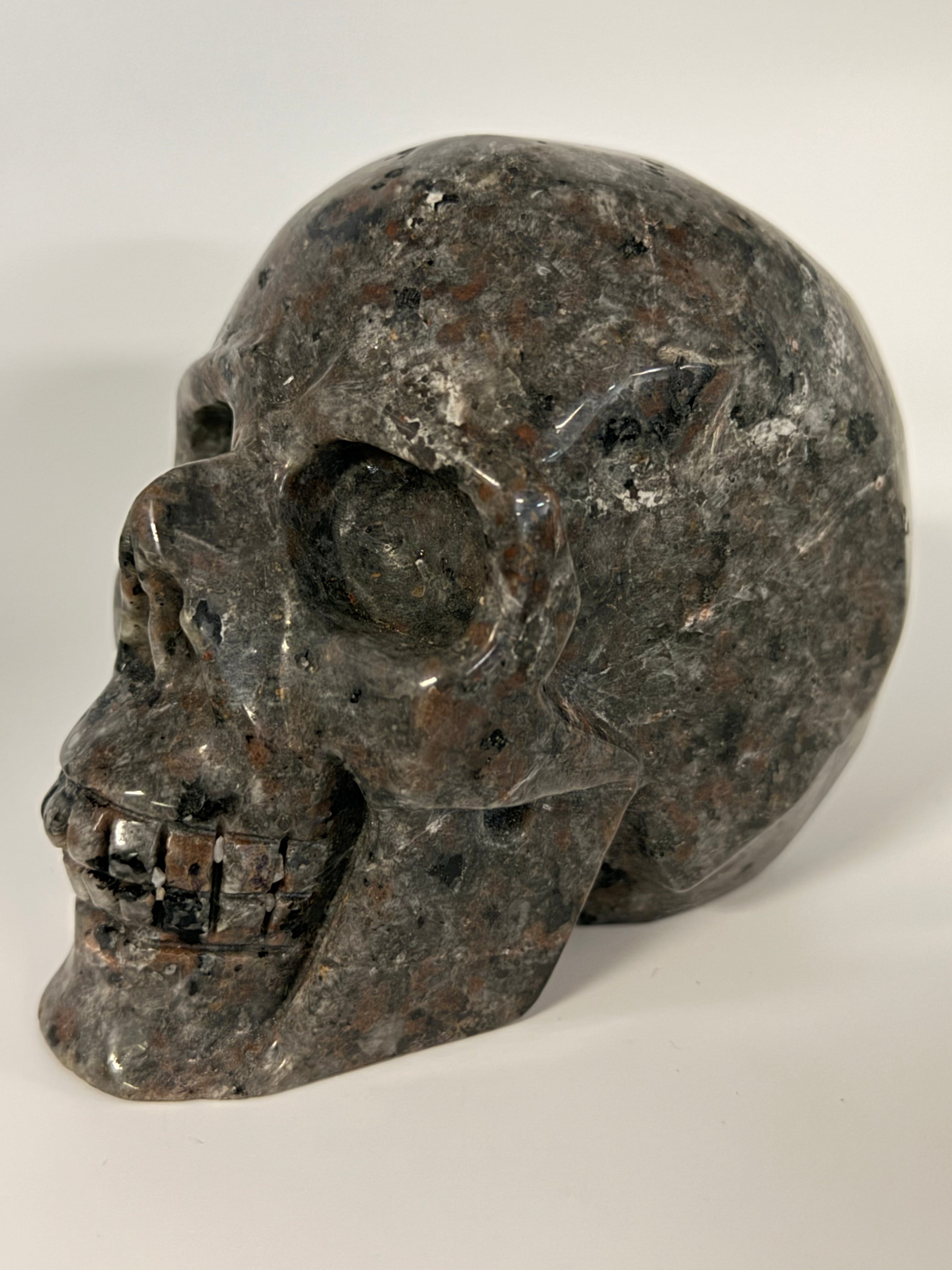 Lg Yooperlite Skull Carving