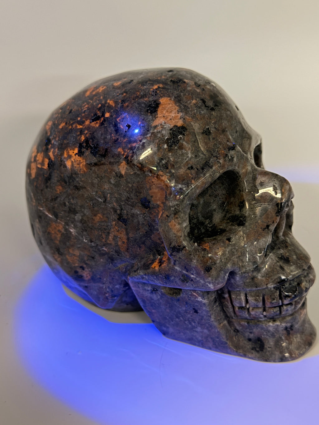 Lg Yooperlite Skull Carving