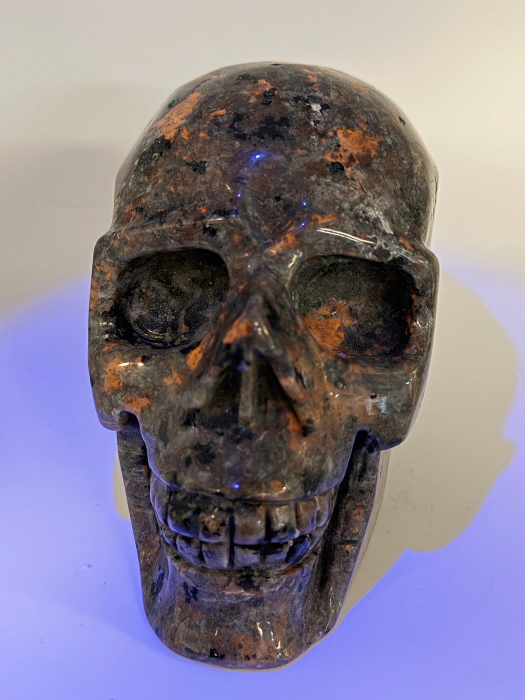 Lg Yooperlite Skull Carving