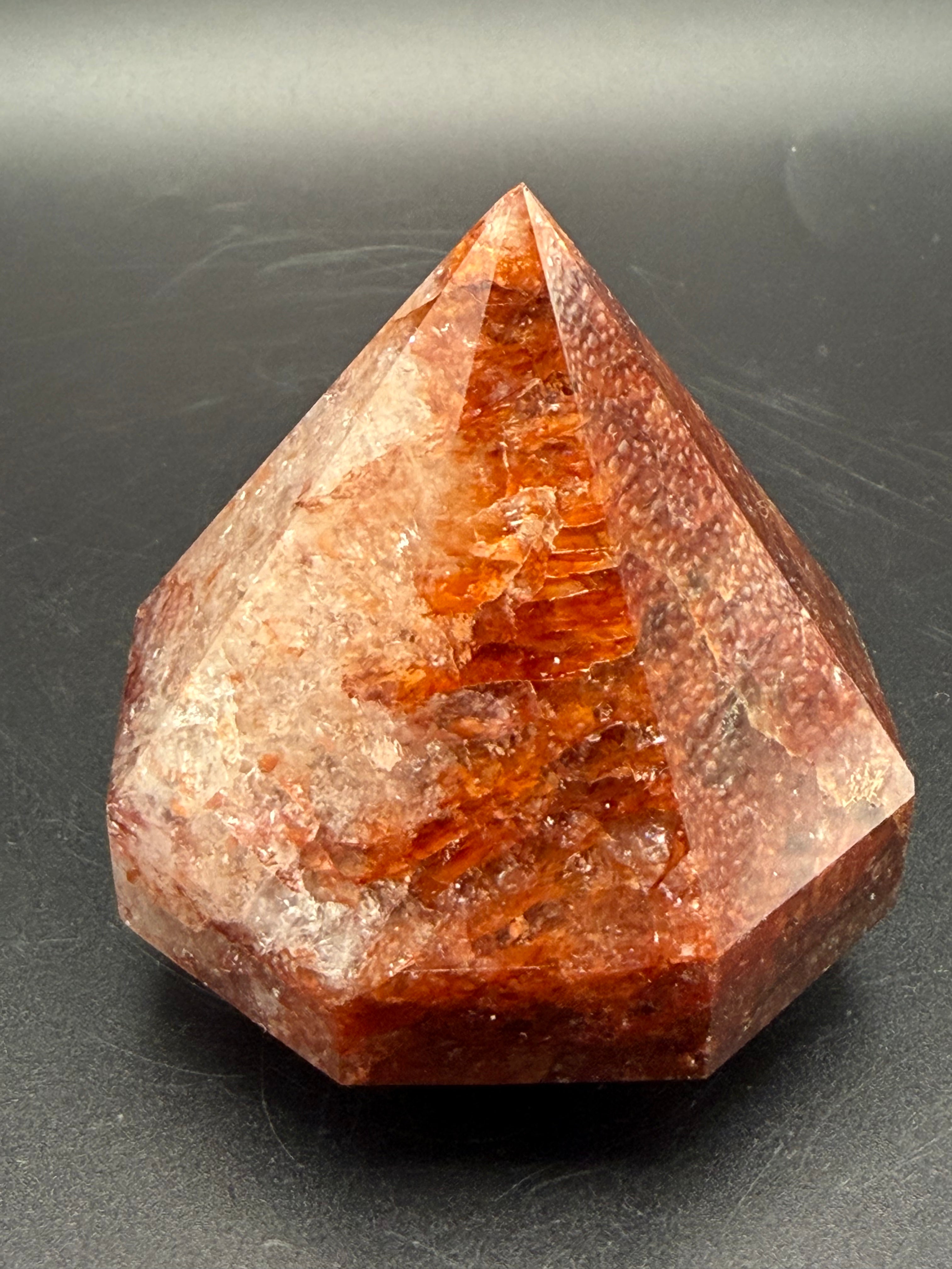 Fire Quartz Diamond Carving