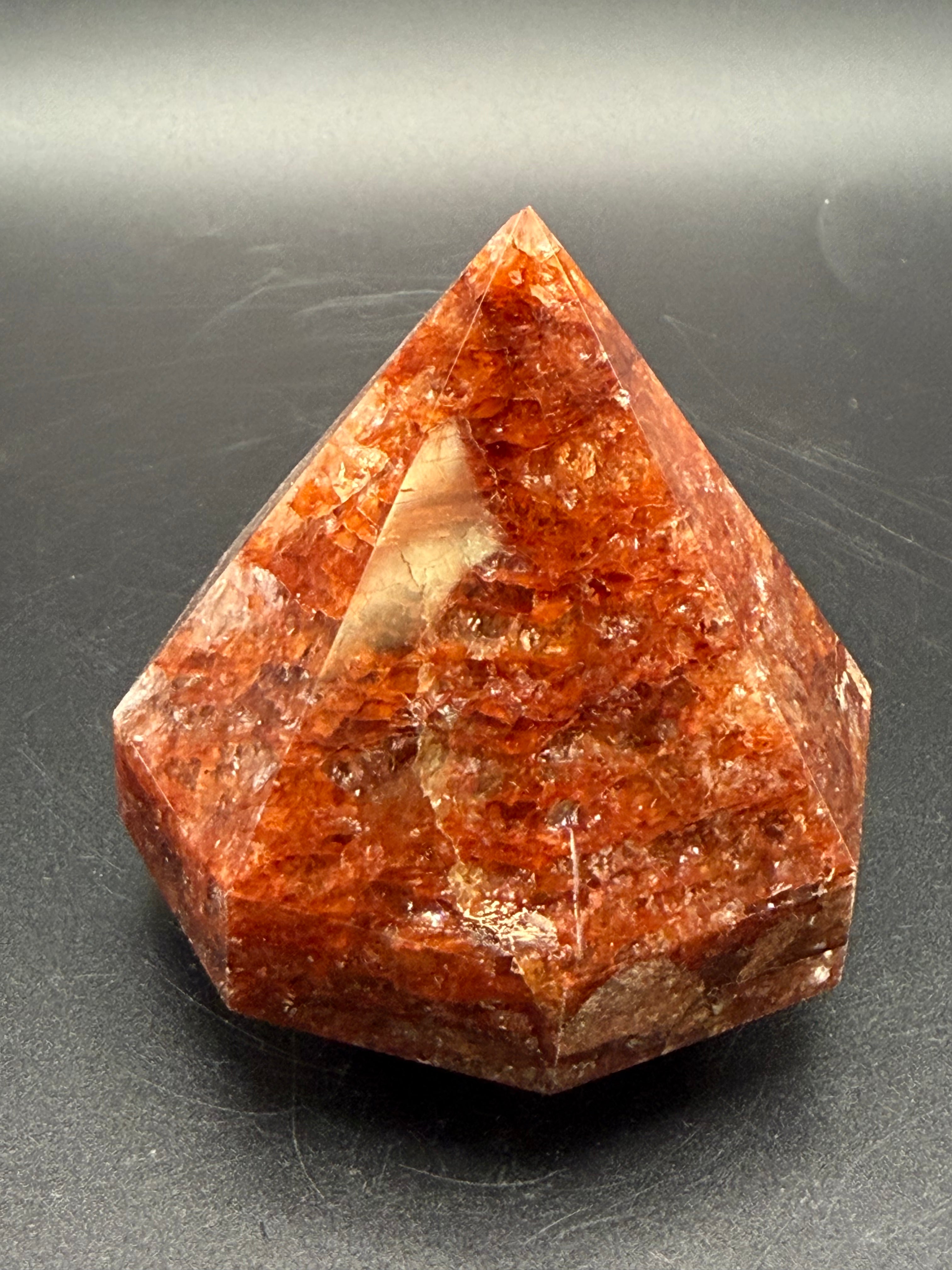 Fire Quartz Diamond Carving