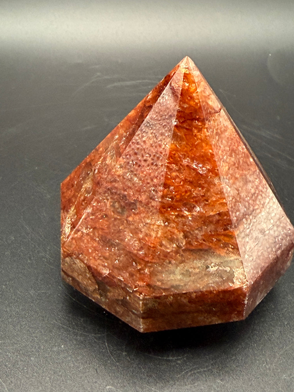 Fire Quartz Diamond Carving