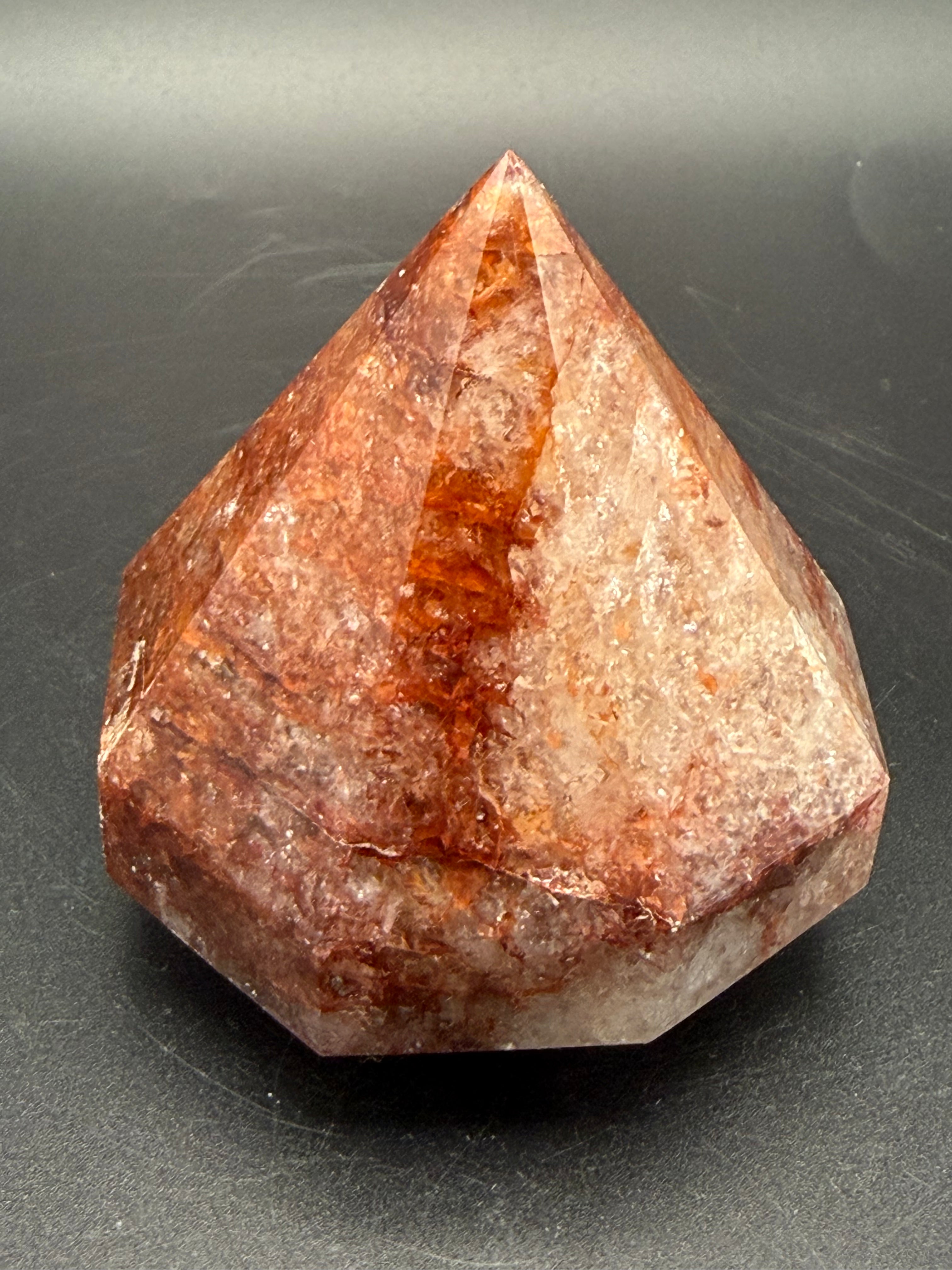 Fire Quartz Diamond Carving