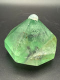 Green Fluorite Diamond Carving