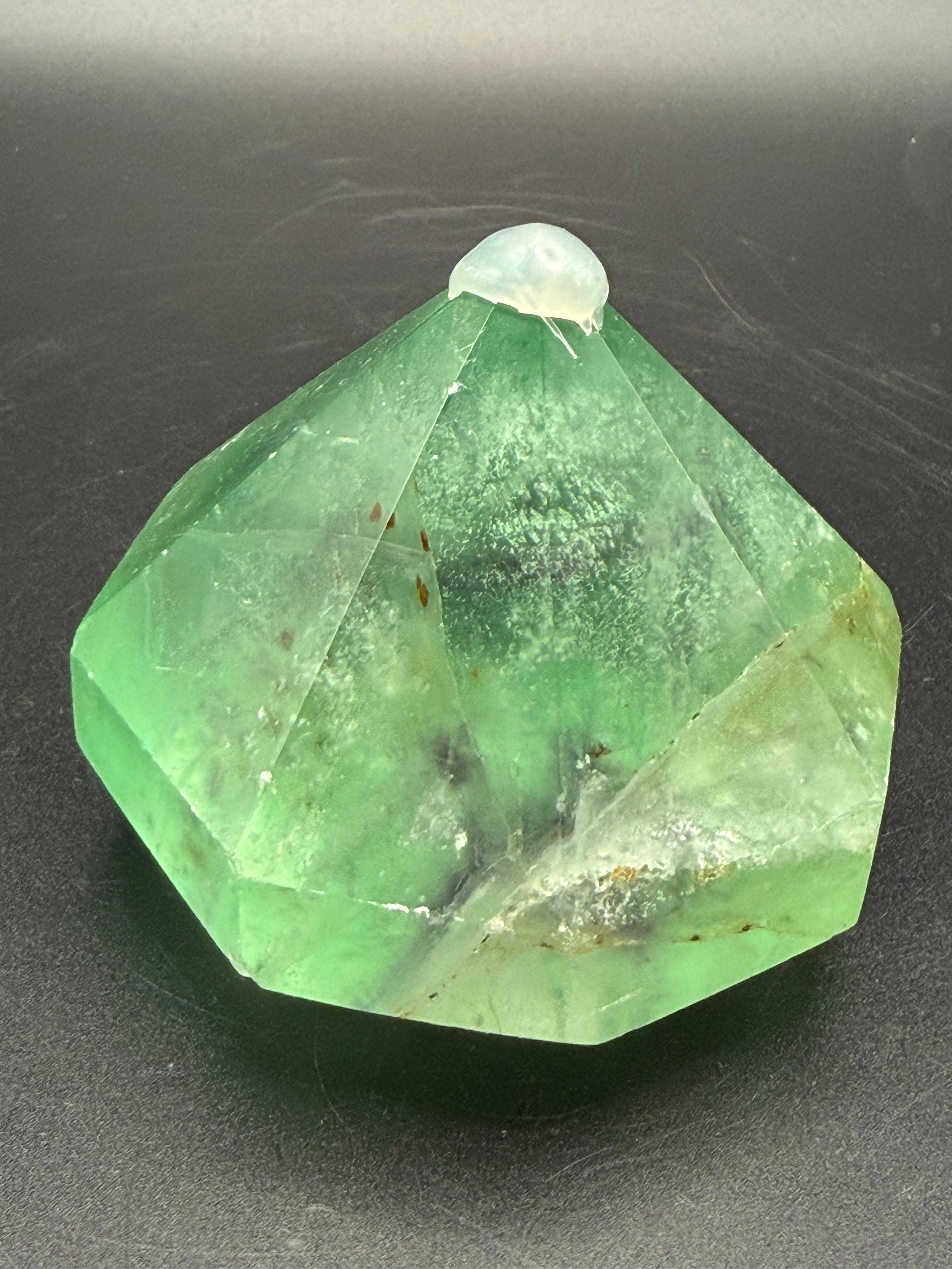 Green Fluorite Diamond Carving