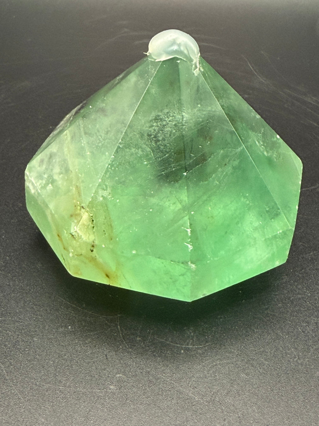 Green Fluorite Diamond Carving