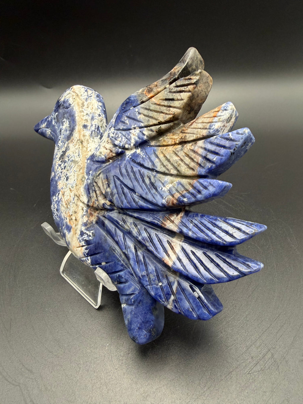 Sodalite Bird Carving