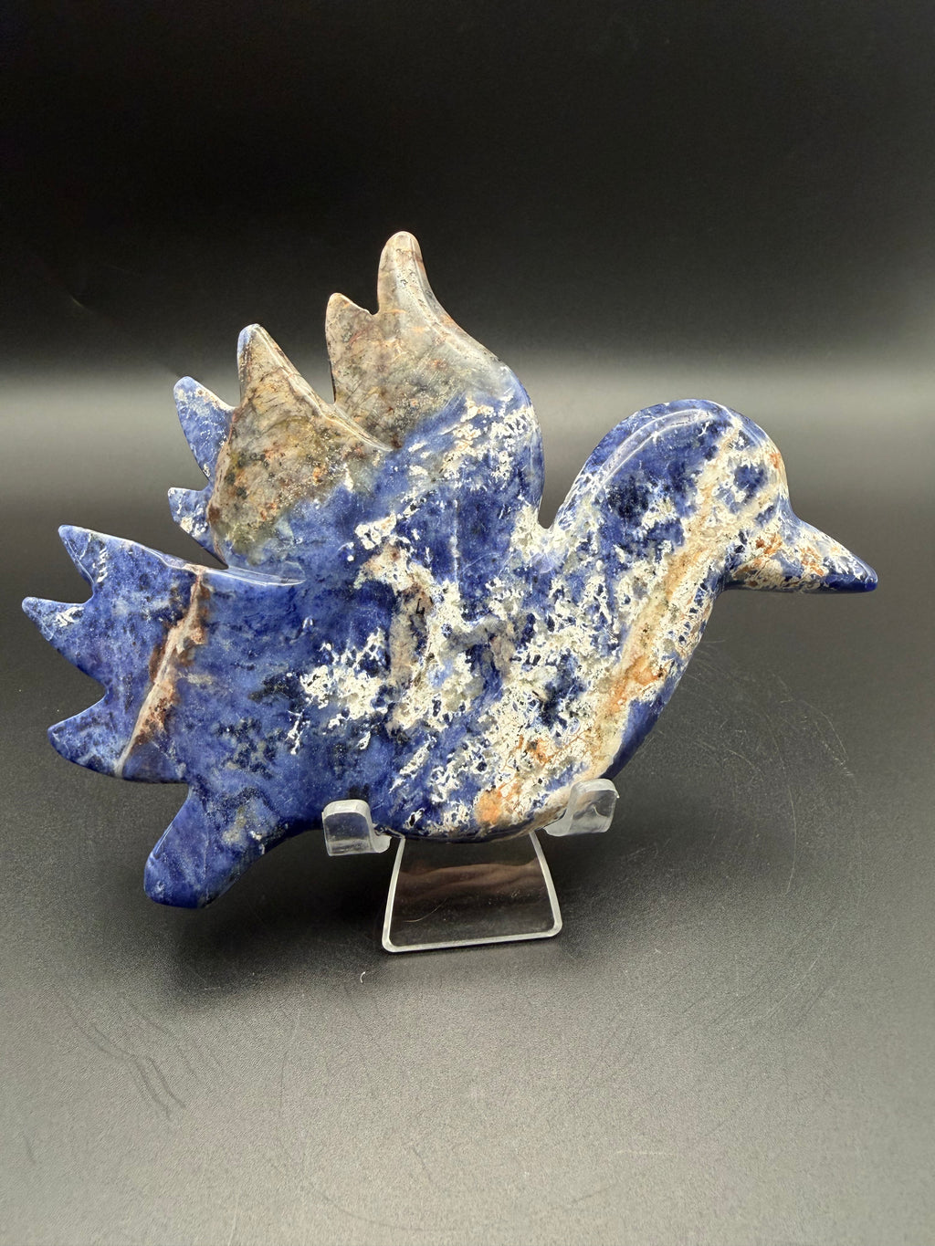 Sodalite Bird Carving