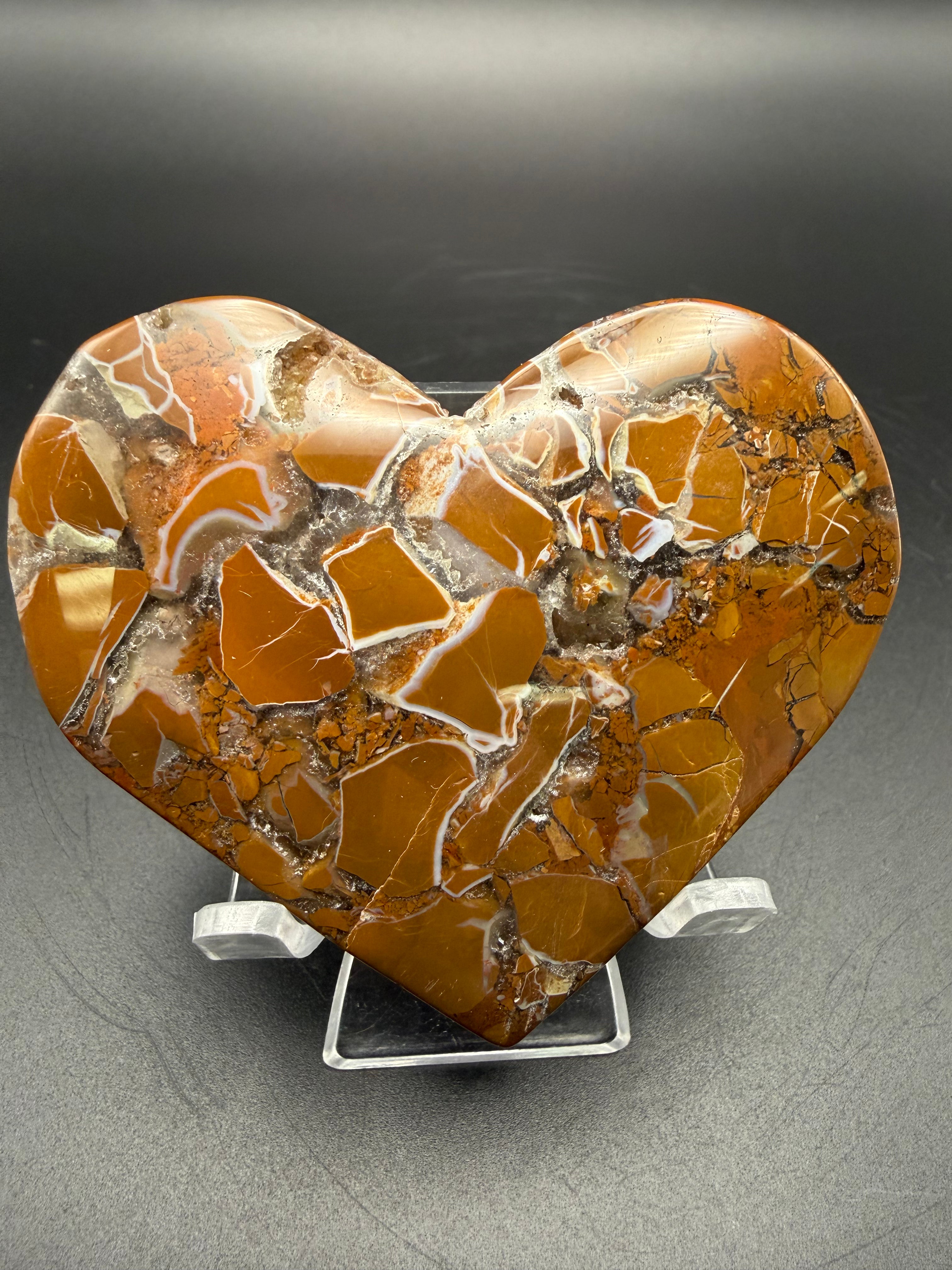 Brecciated Jasper Heart