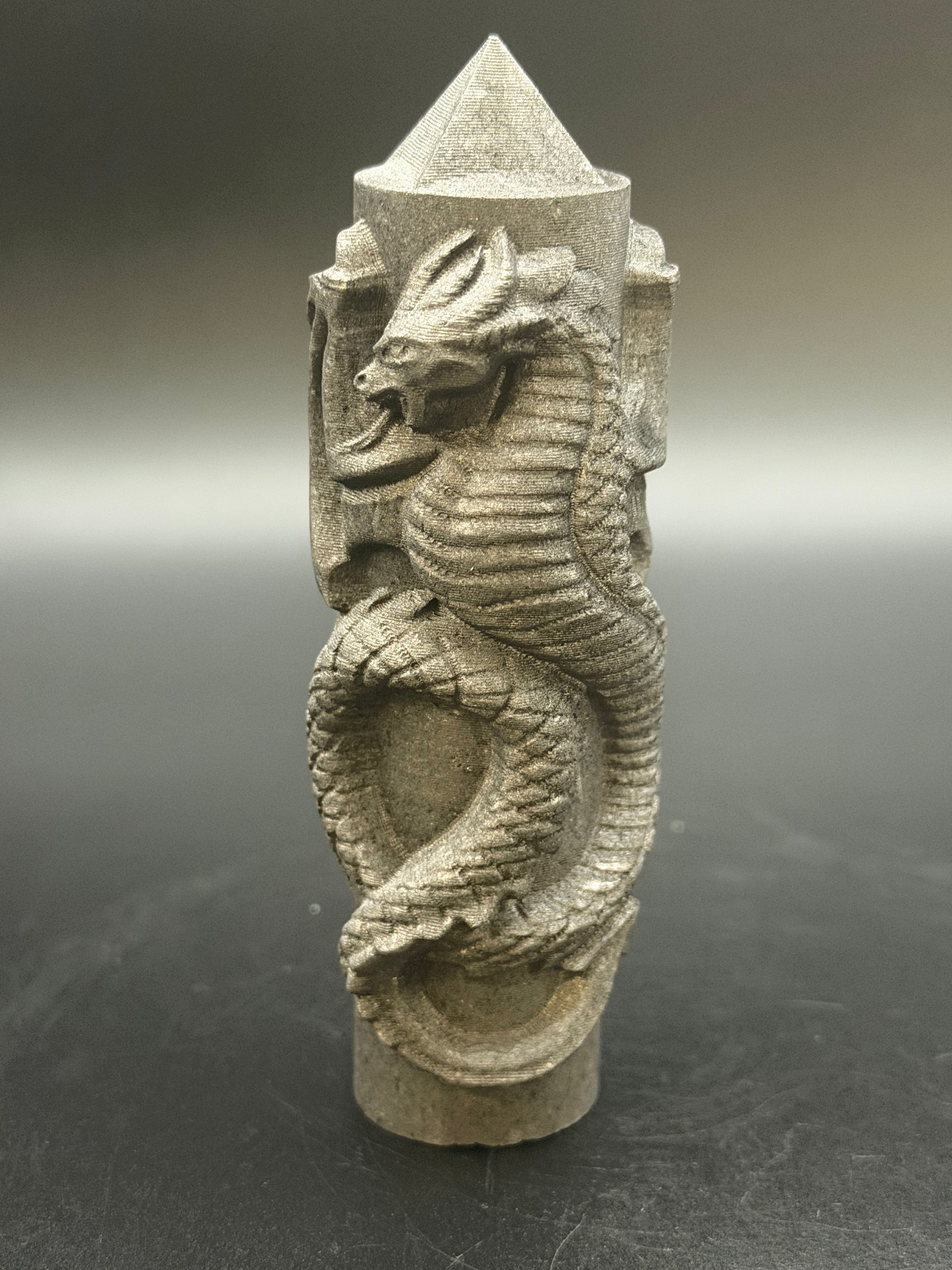 Shungite Dragon Sculpted Tower