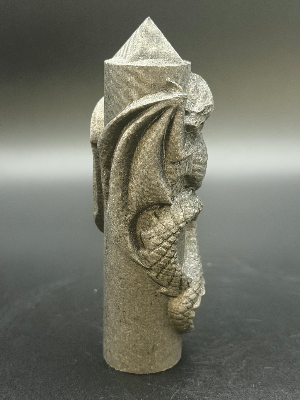 Shungite Dragon Sculpted Tower
