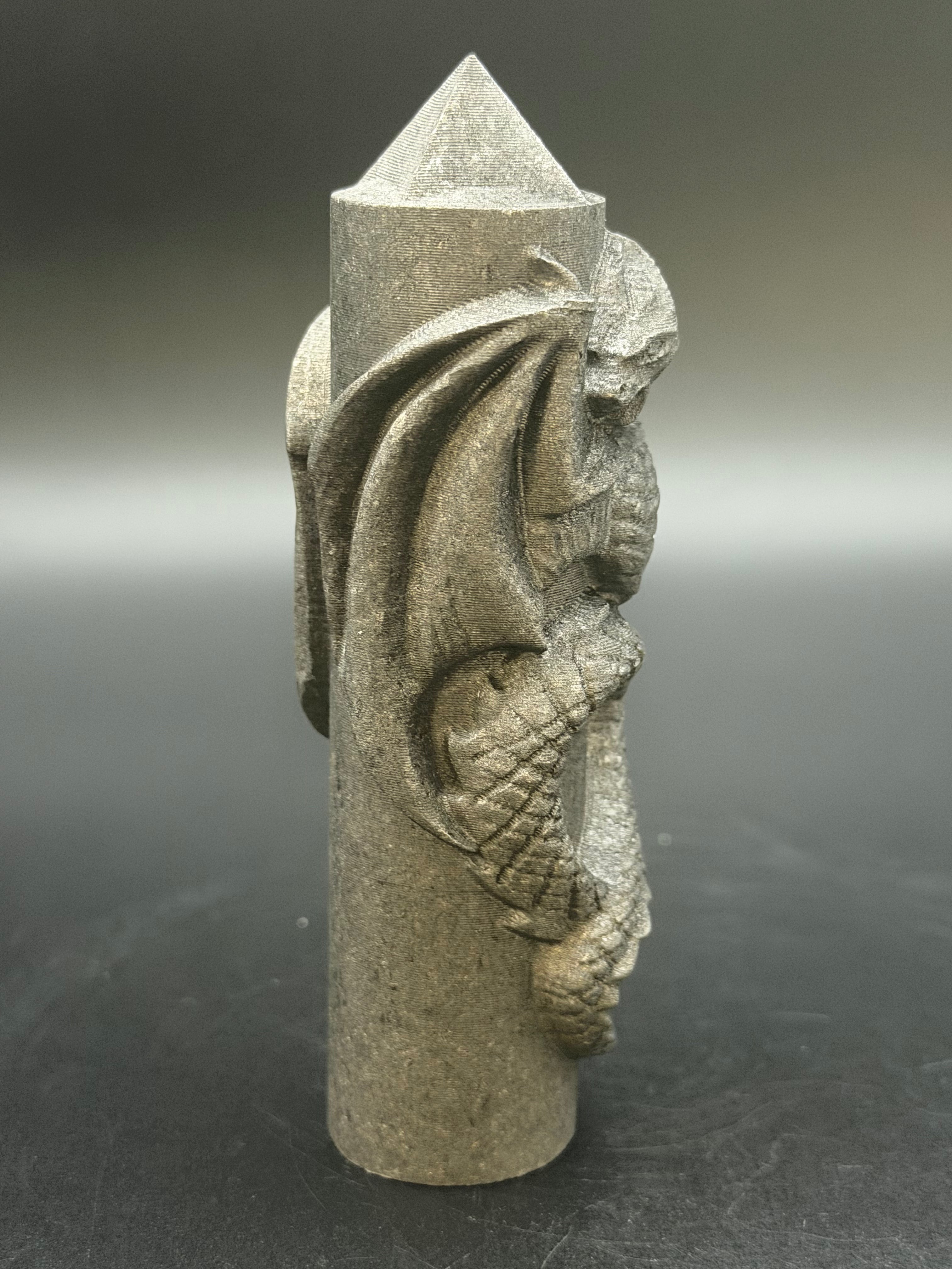 Shungite Dragon Sculpted Tower