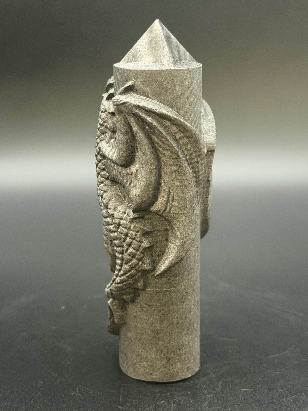 Shungite Dragon Sculpted Tower