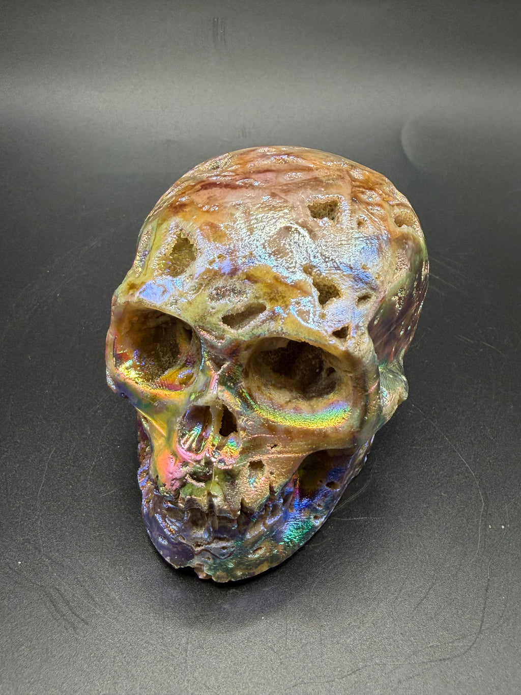 Sphalerite Skull Carving