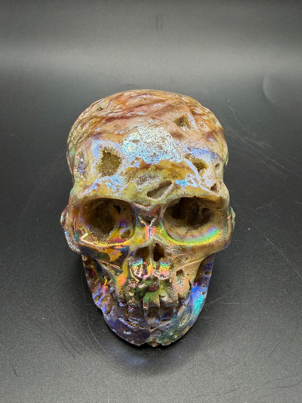 Sphalerite Skull Carving