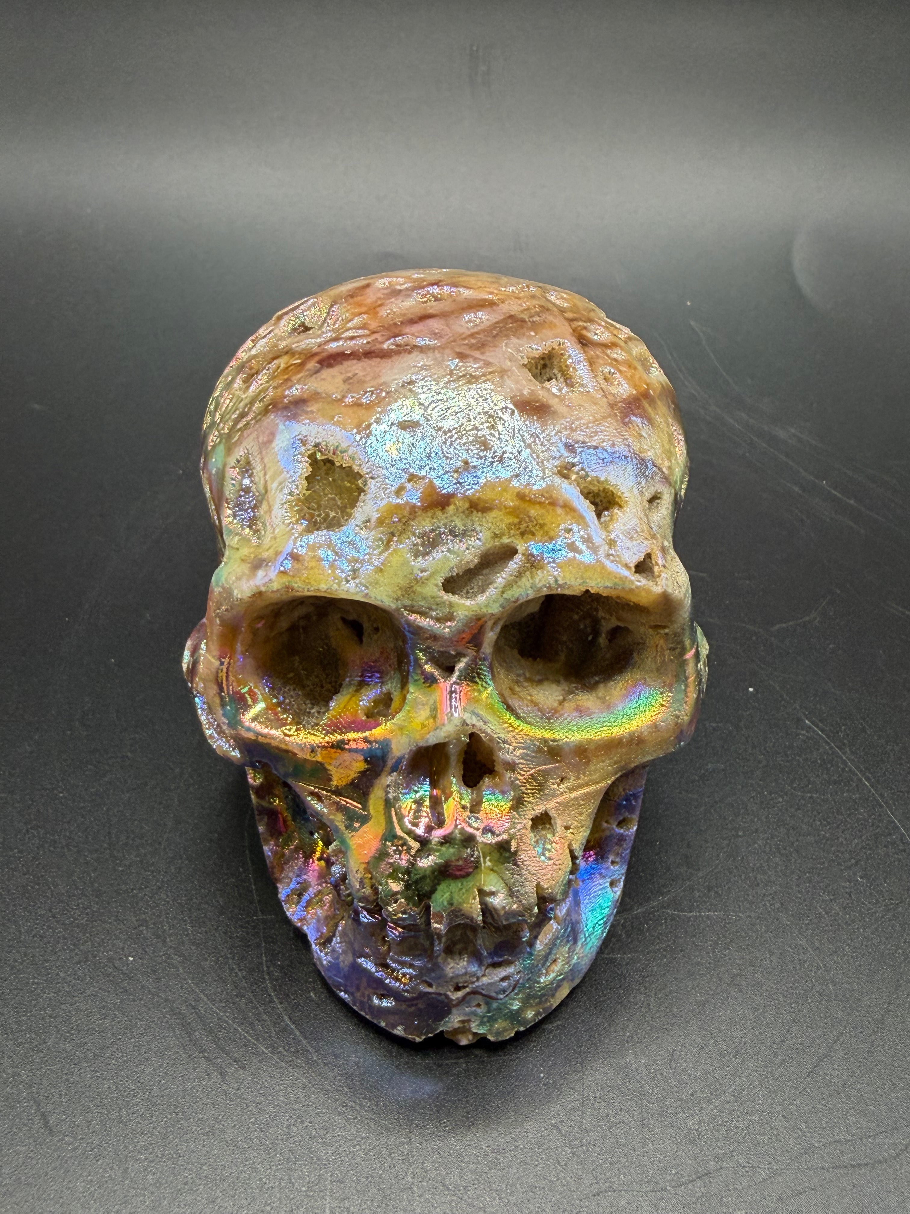 Sphalerite Skull Carving