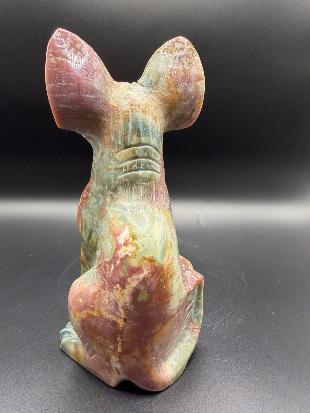 Ocean Jasper Sphynx Carving
