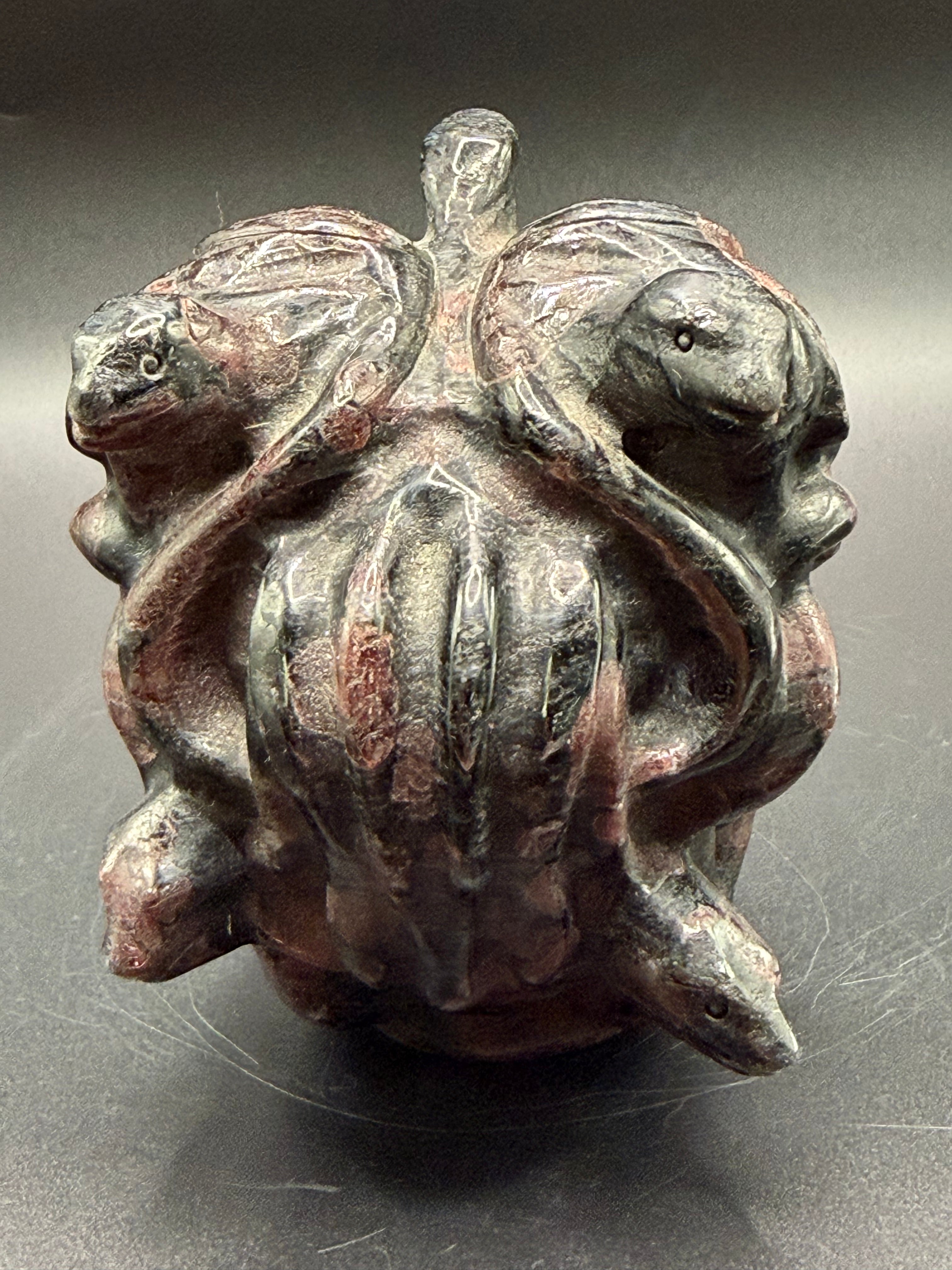 XL Ruby Medusa Head Carving