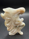 Flower Agate Angel Carving