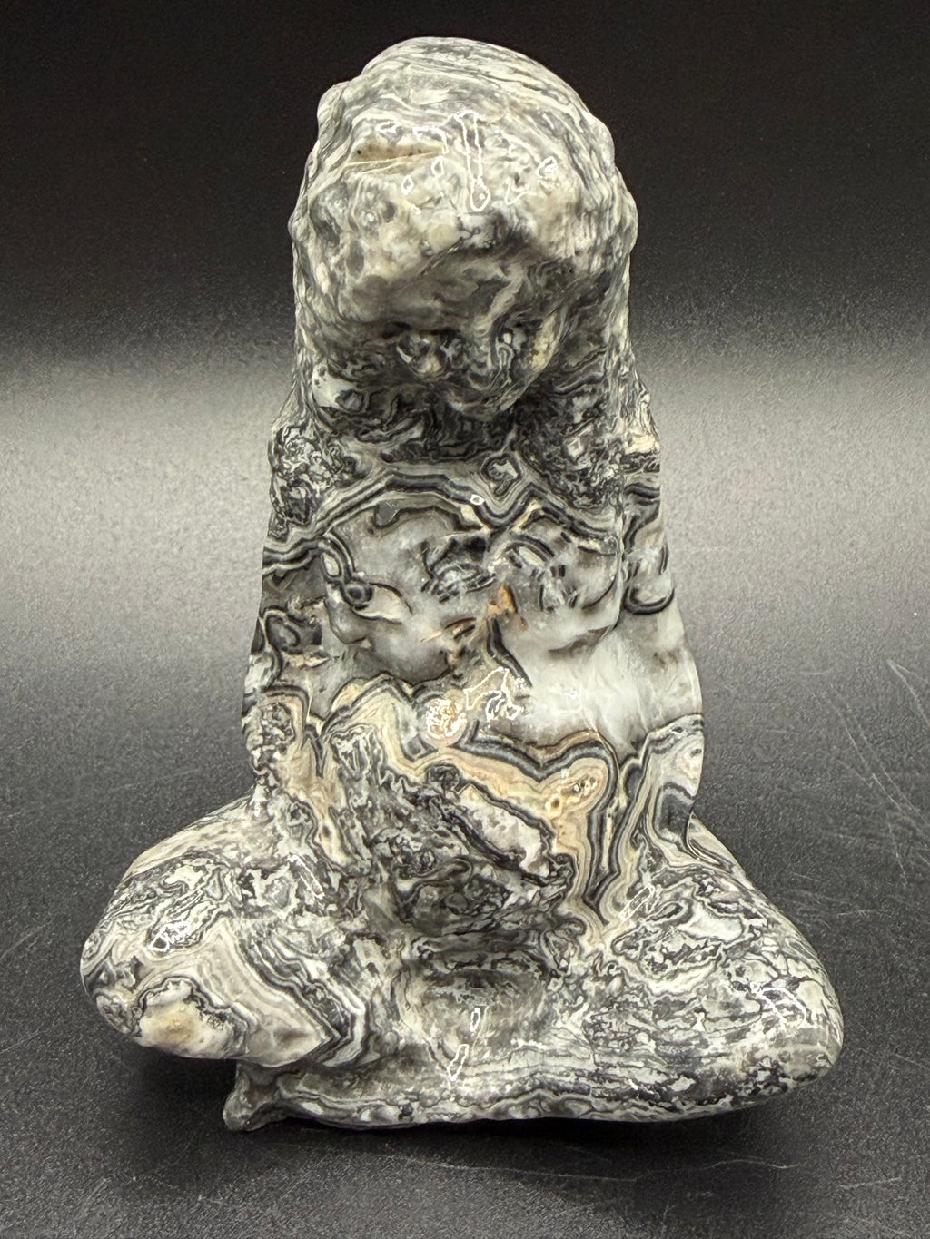 Picasso Jasper Mother Earth (Pregnant Goddess) Carving