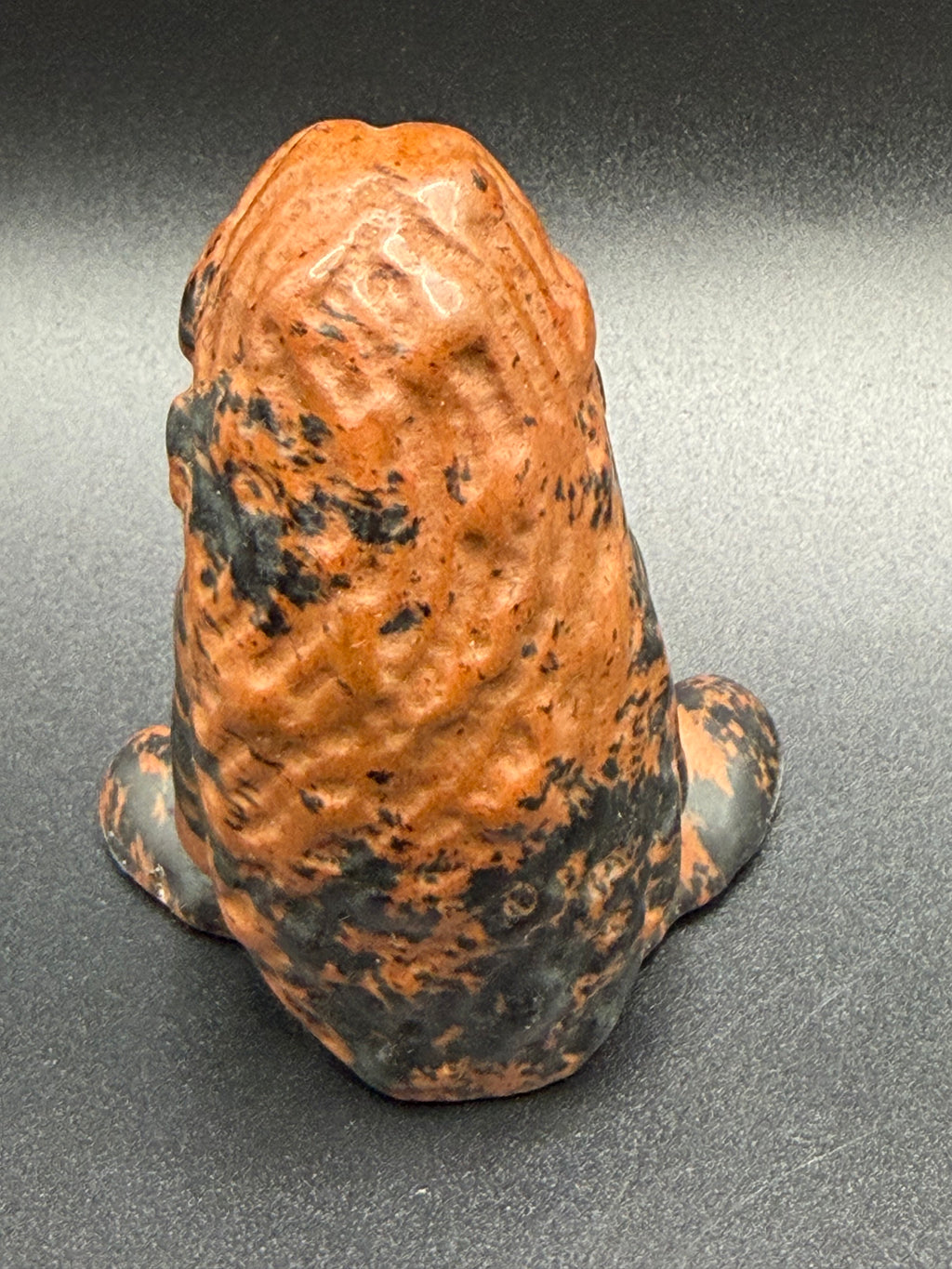 Mahogany Obsidian Mother Earth (Pregnant Goddess) Carving