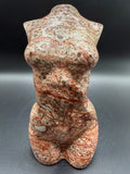 Leopard Skin Jasper Female Body Carving