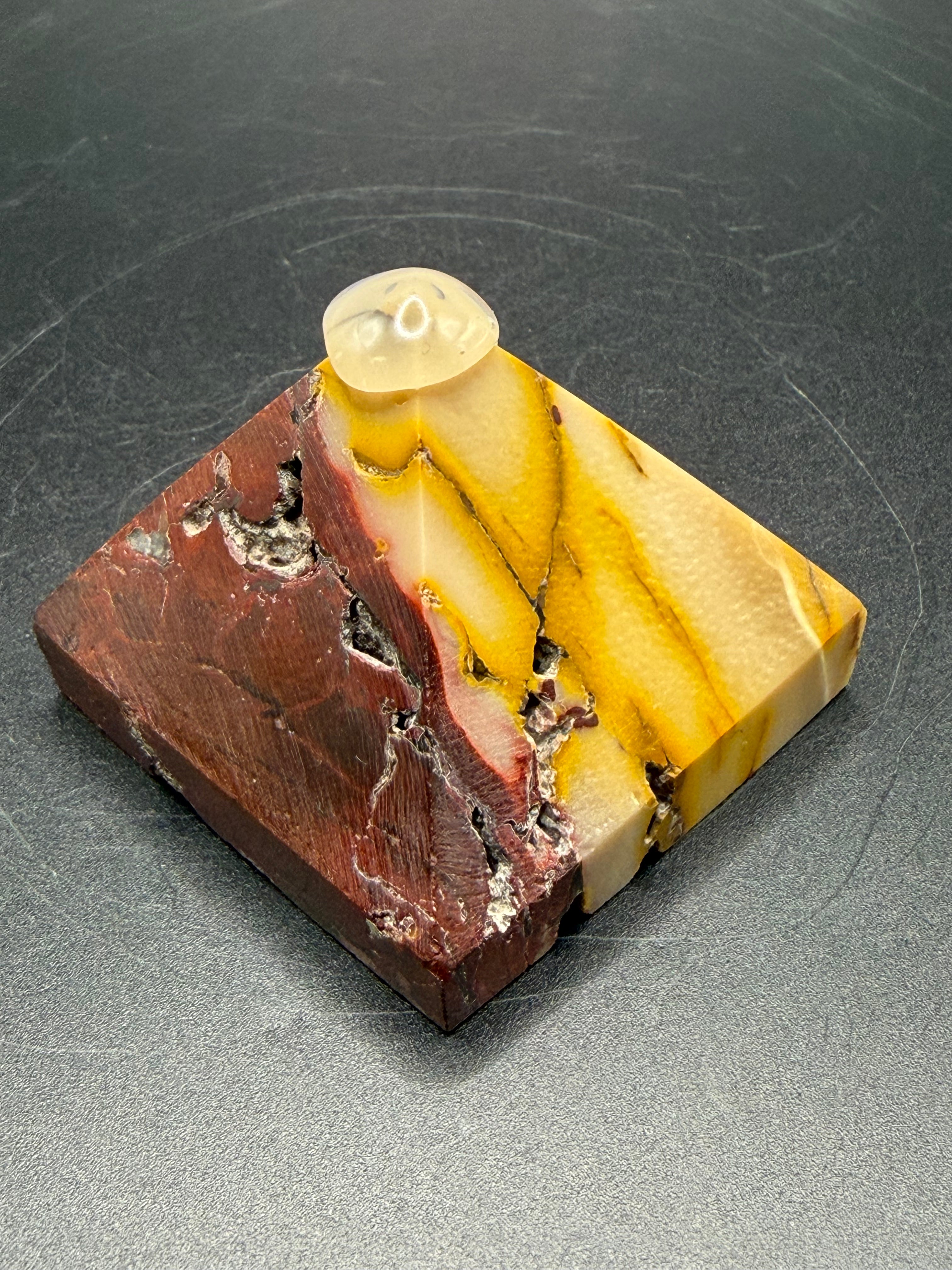 Moonkaite Pyramid Carving