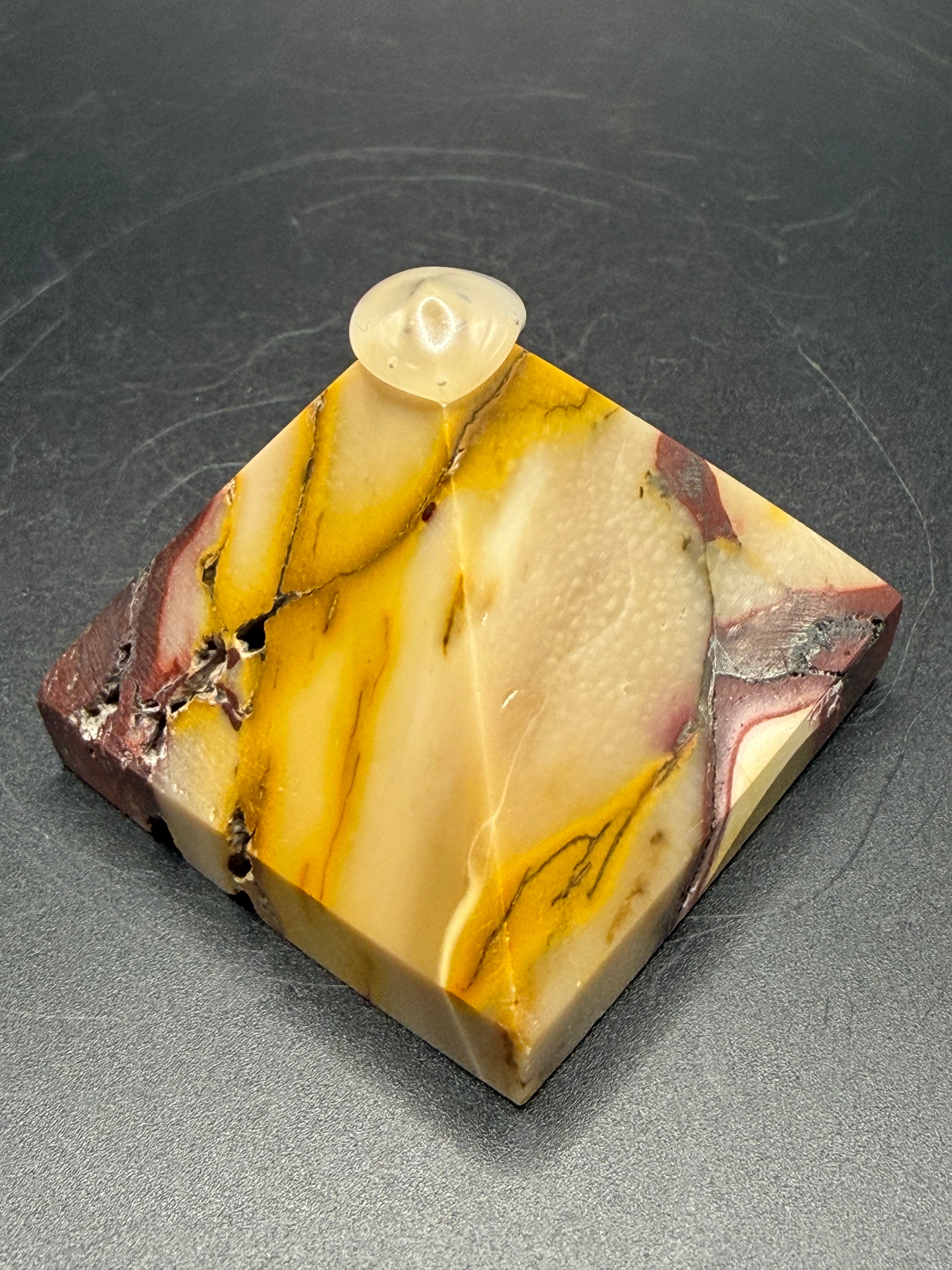 Moonkaite Pyramid Carving