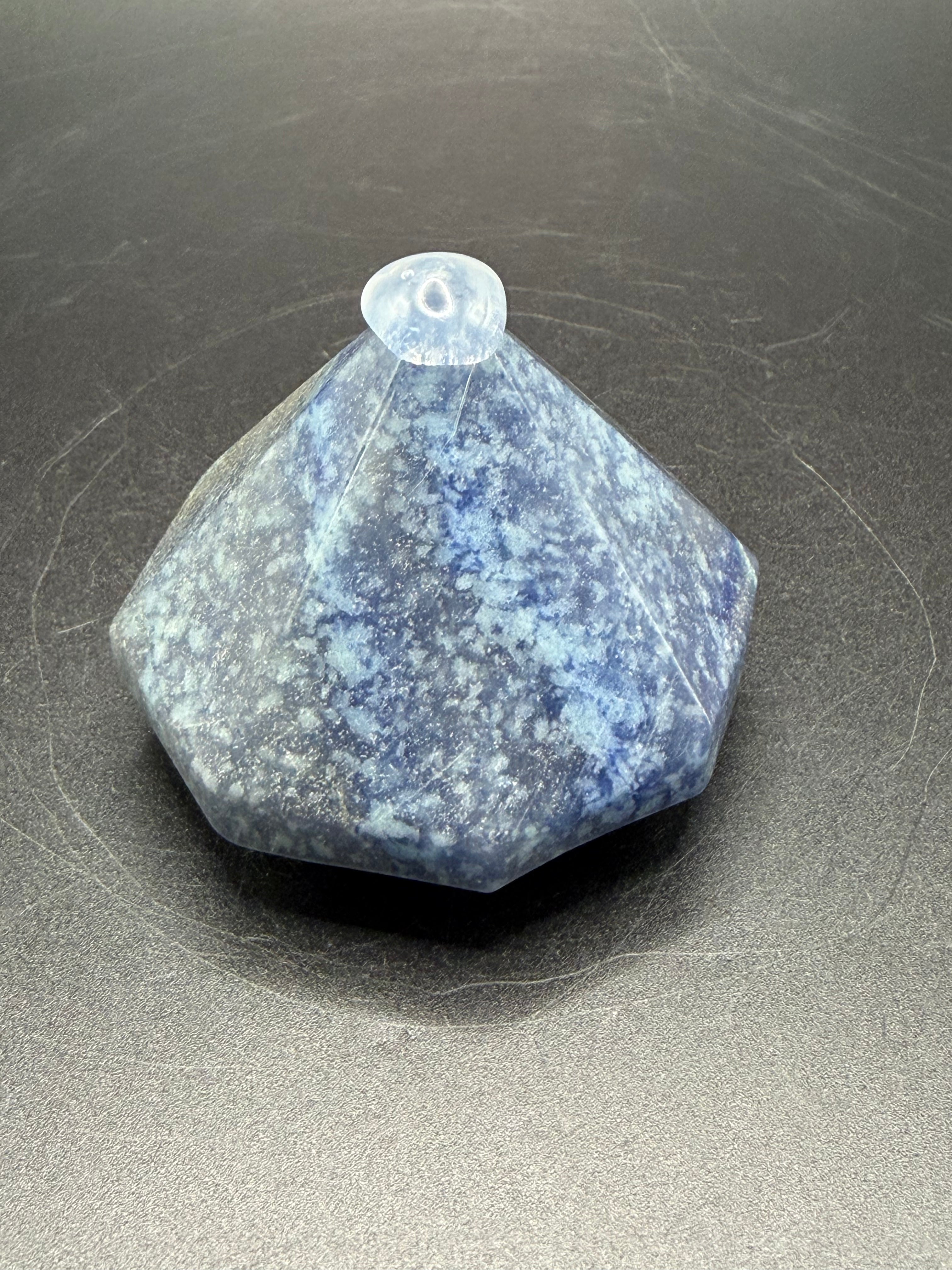 Blue Aventurine Diamond Carving
