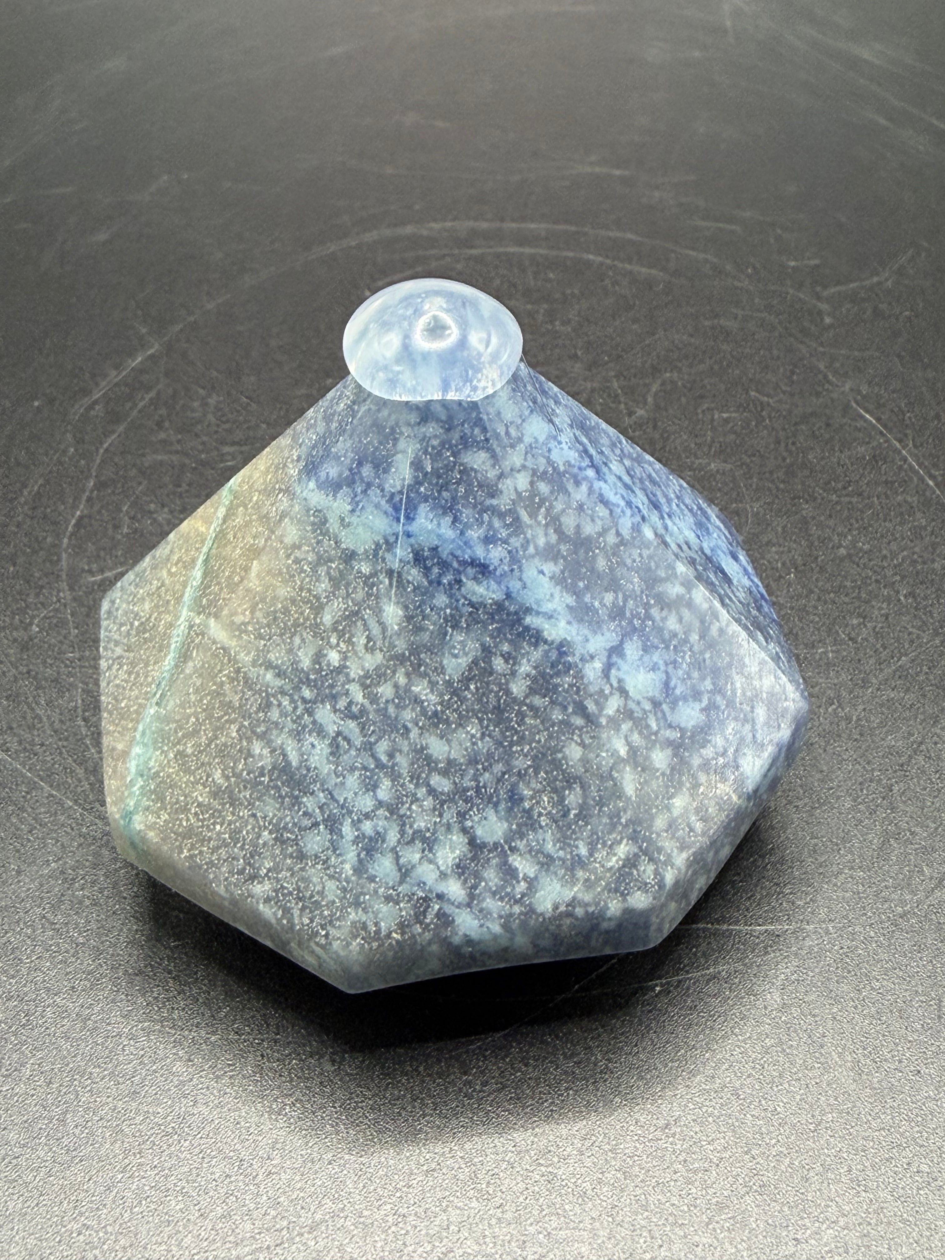 Blue Aventurine Diamond Carving