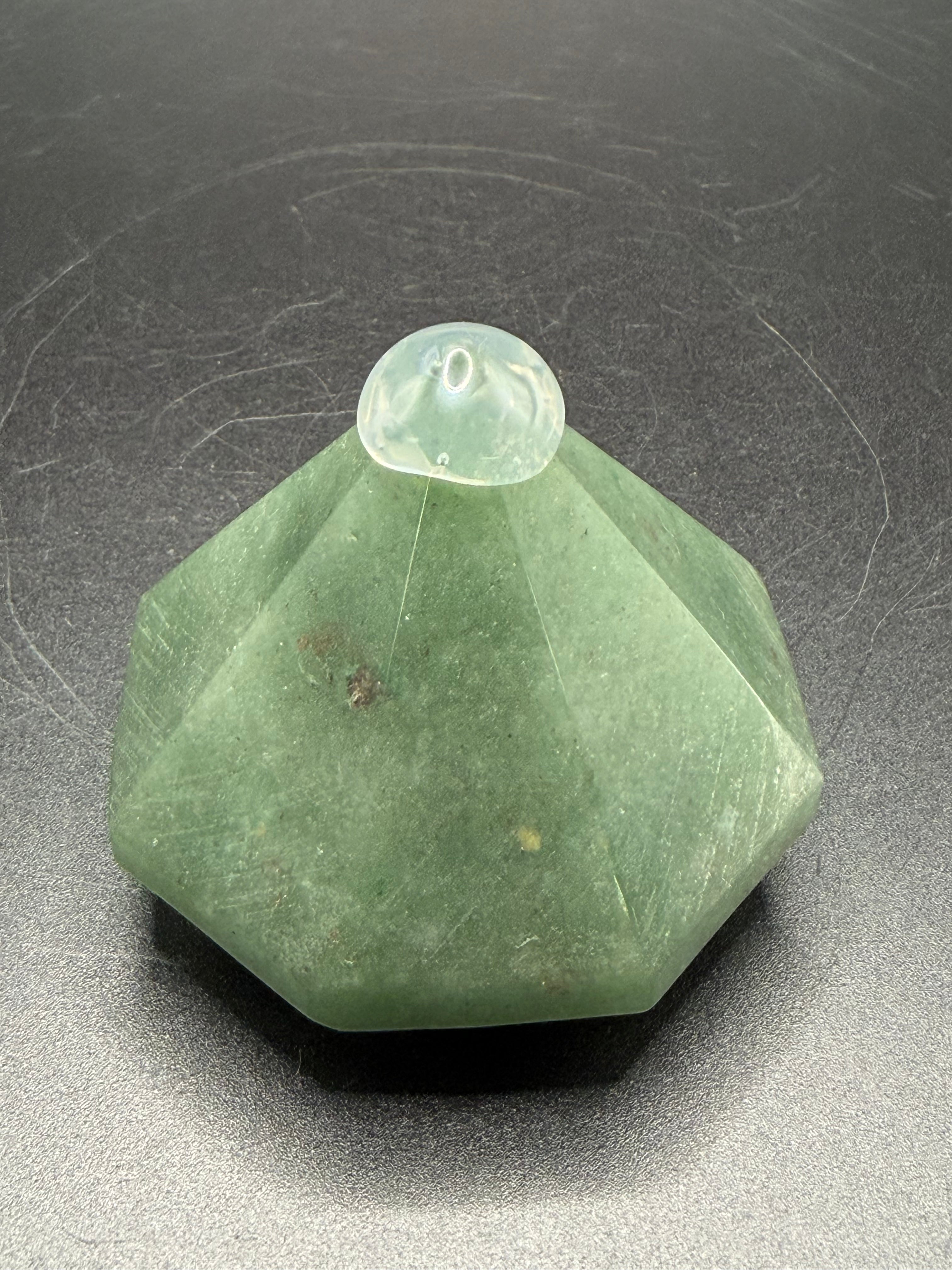 Green Aventurine Diamond Carving