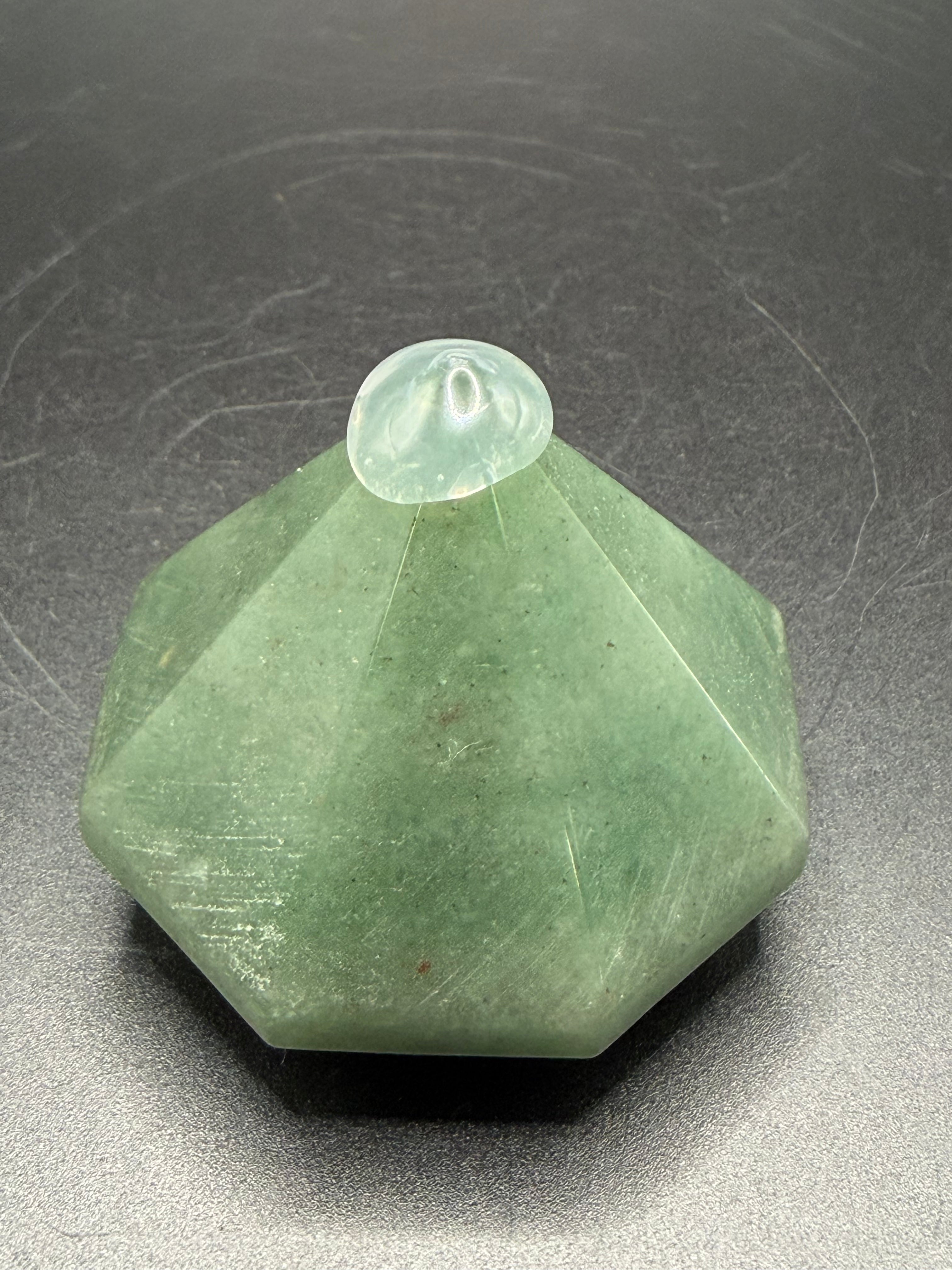 Green Aventurine Diamond Carving